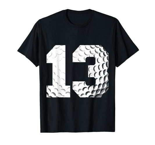13Th Birthday Golf Player Golf 13 Years T-Shirt - Minimalist Print Unisex - T-Shirt, Sweatshirt, Hoodie