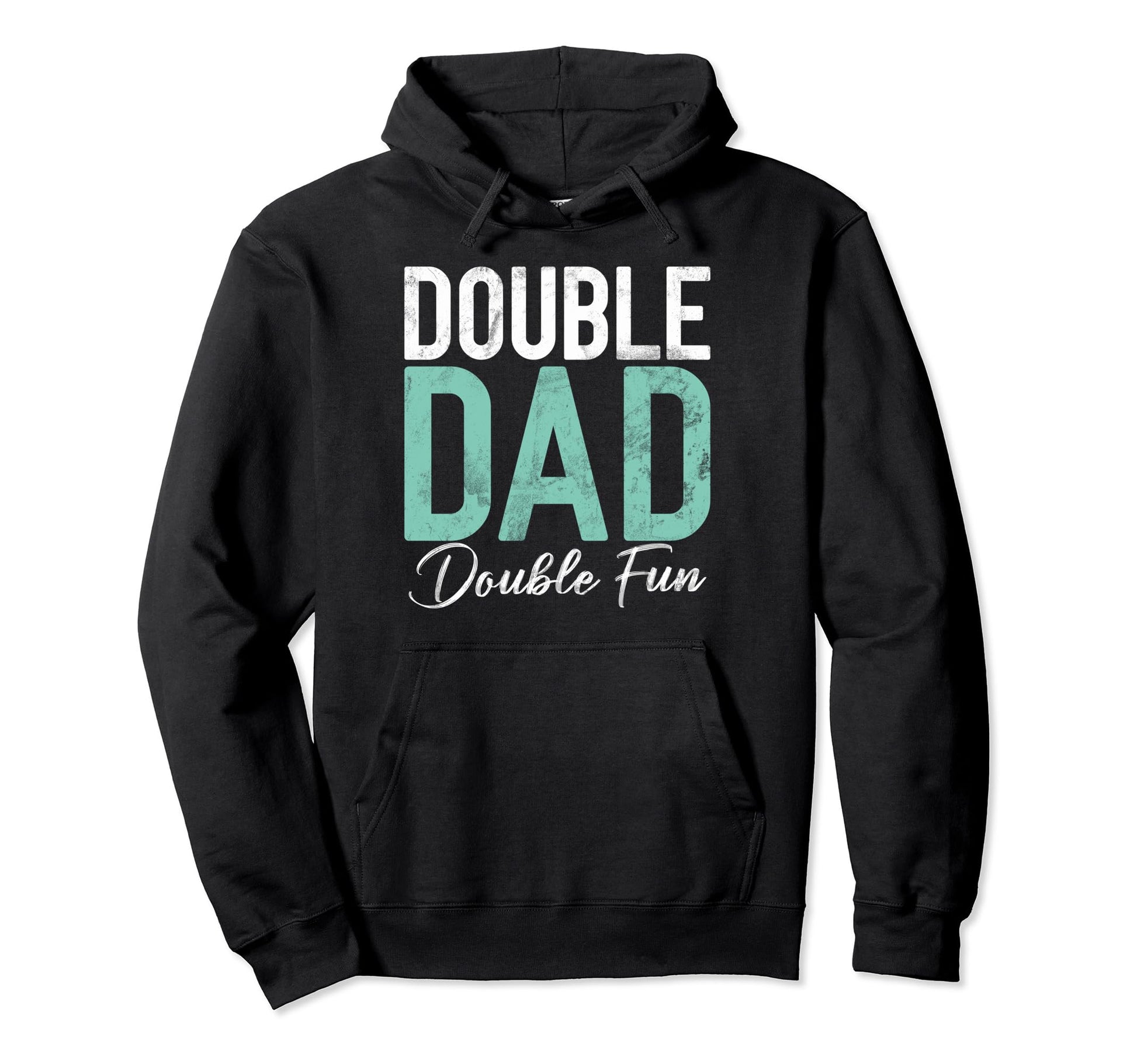 Double Dad Double Fun Twin Dad Hoodie - Minimalist Print Unisex - T-Shirt, Sweatshirt, Hoodie