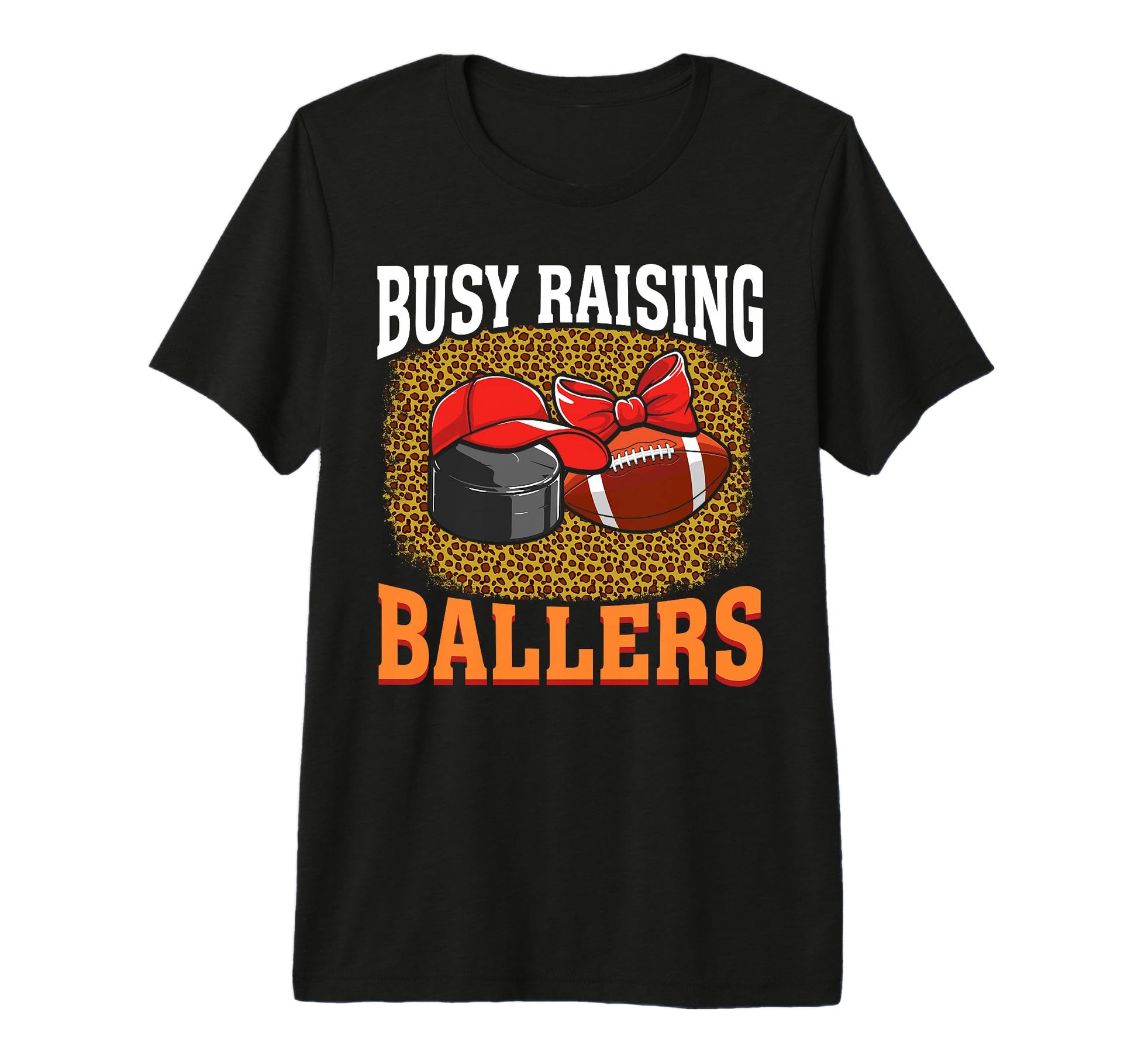 Busy Raising Ballers Hockey T-Shirt - Aesthetic Graphic for Adults - T-Shirt, Sweatshirt, Hoodie