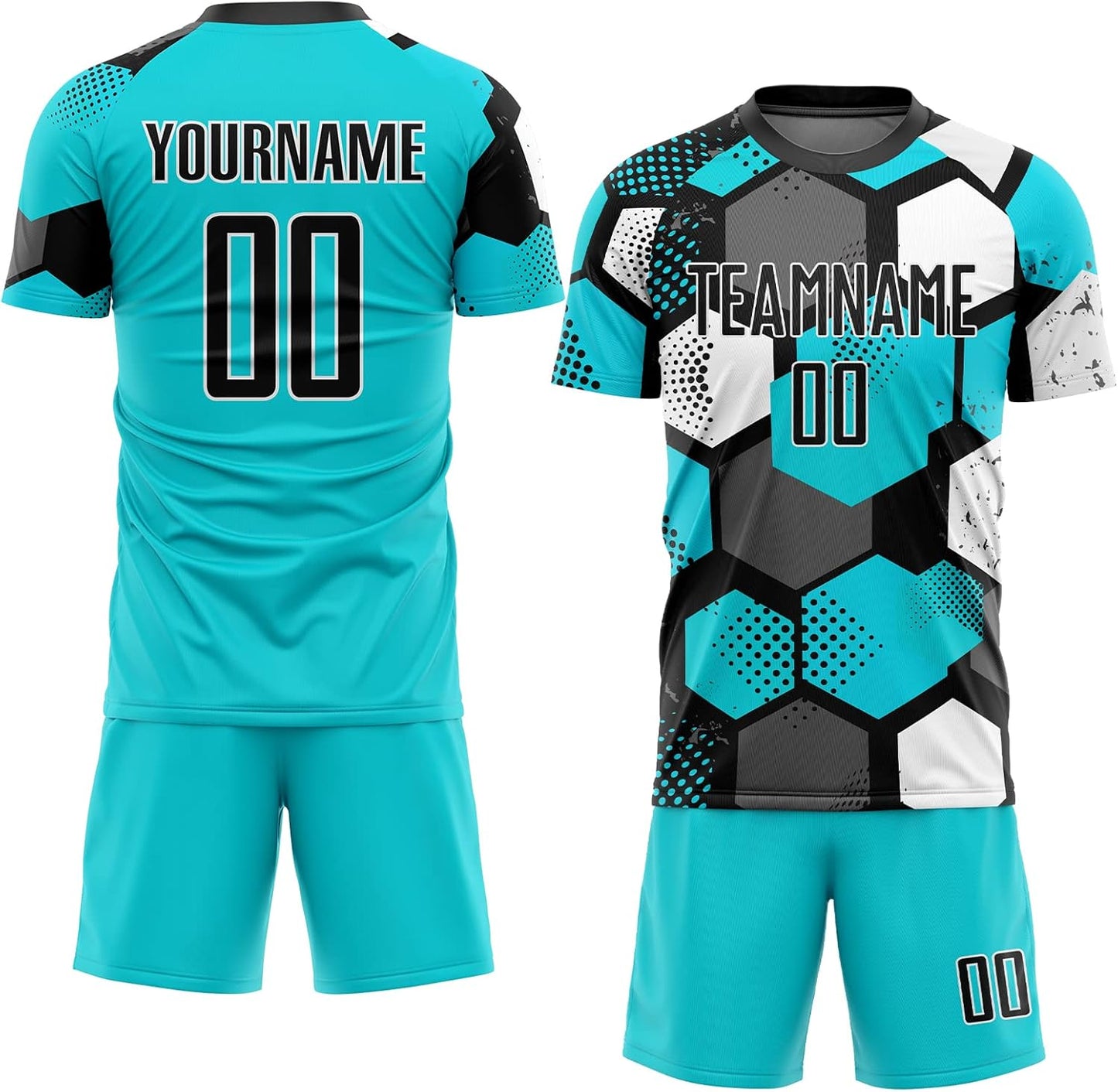 Custom Men Women Soccer Jersey Personalized Youth Boys Soccer Shirts and Shorts with Team Name Number Logo sports jersey product view 1