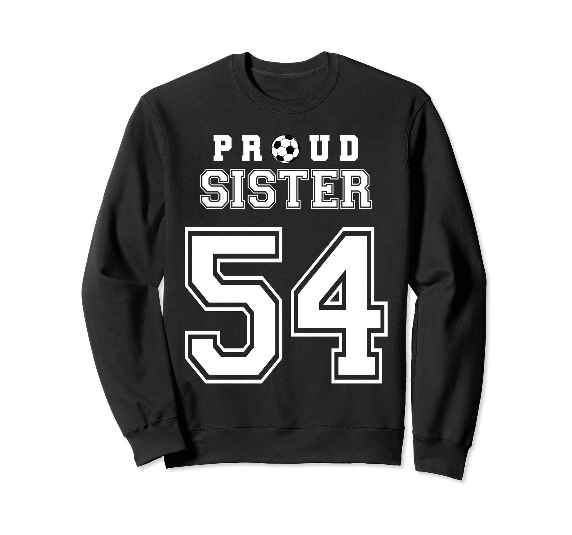 Number 54 Custom Proud Soccer Futbol Sweatshirt - Minimalist Print Unisex - T-Shirt, Sweatshirt, Hoodie