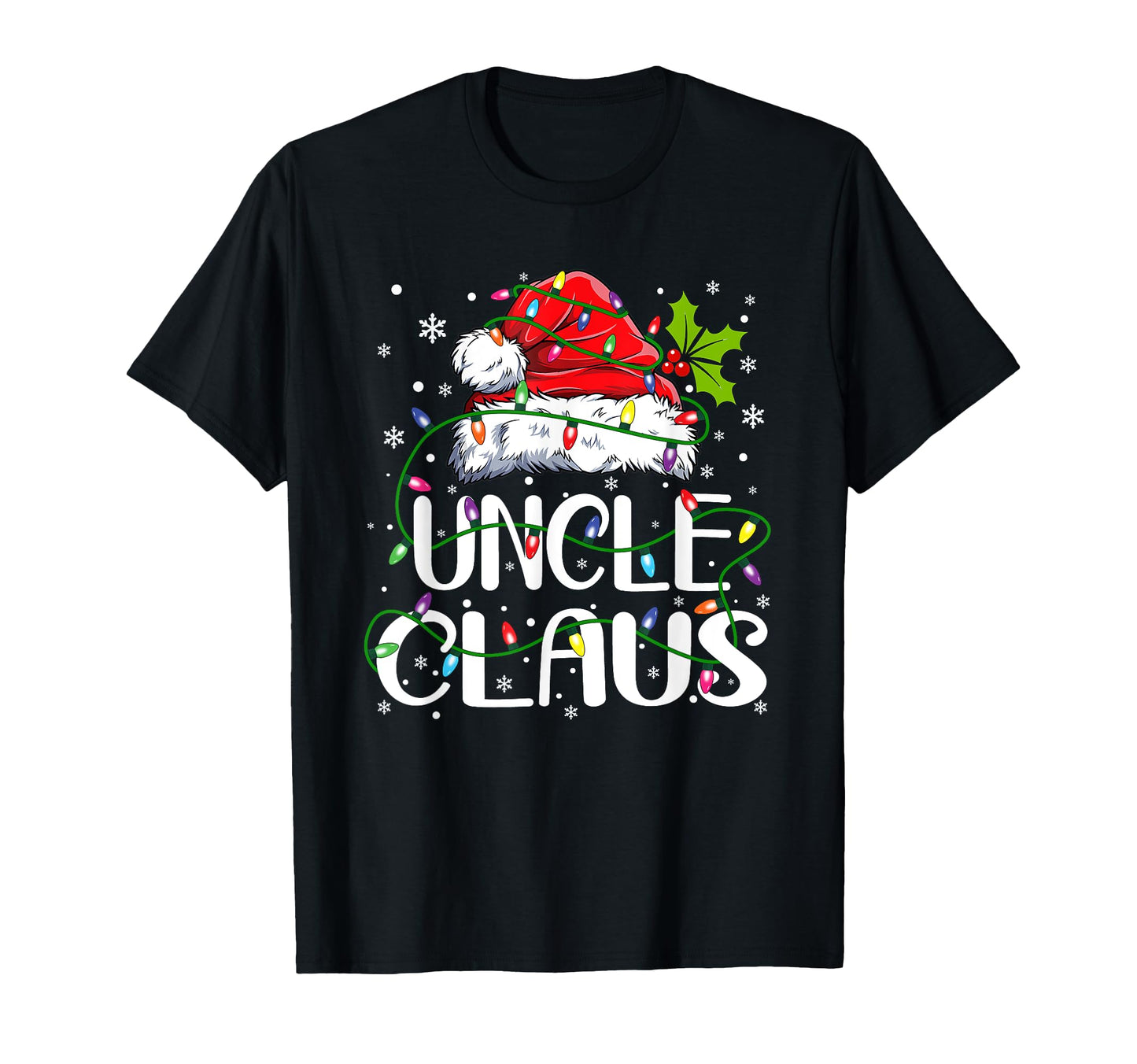 Uncle Claus Santa Hat Matching T-Shirt - Streetwear Style for Adults - T-Shirt, Sweatshirt, Hoodie