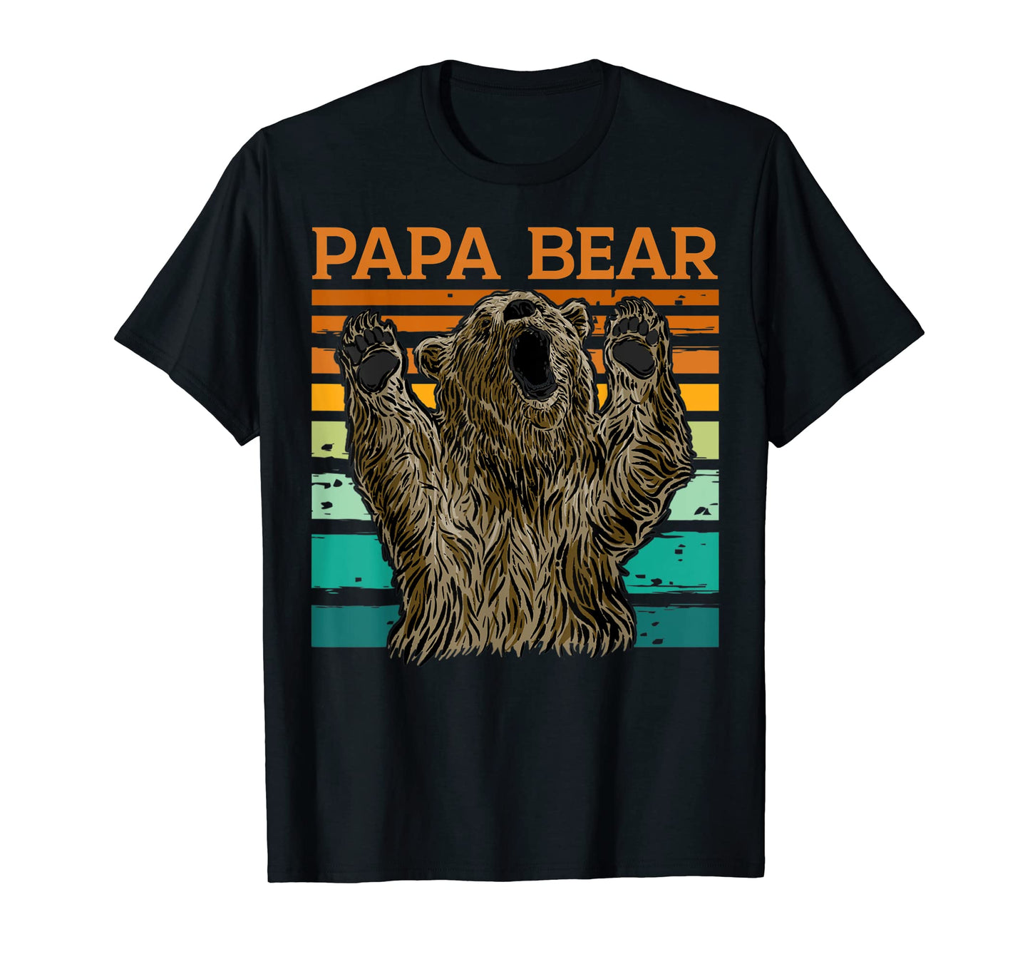 Mens Mens Papa Bear Funny Fathers Day Dad T-Shirt - Graphic Print Unisex - T-Shirt, Sweatshirt, Hoodie