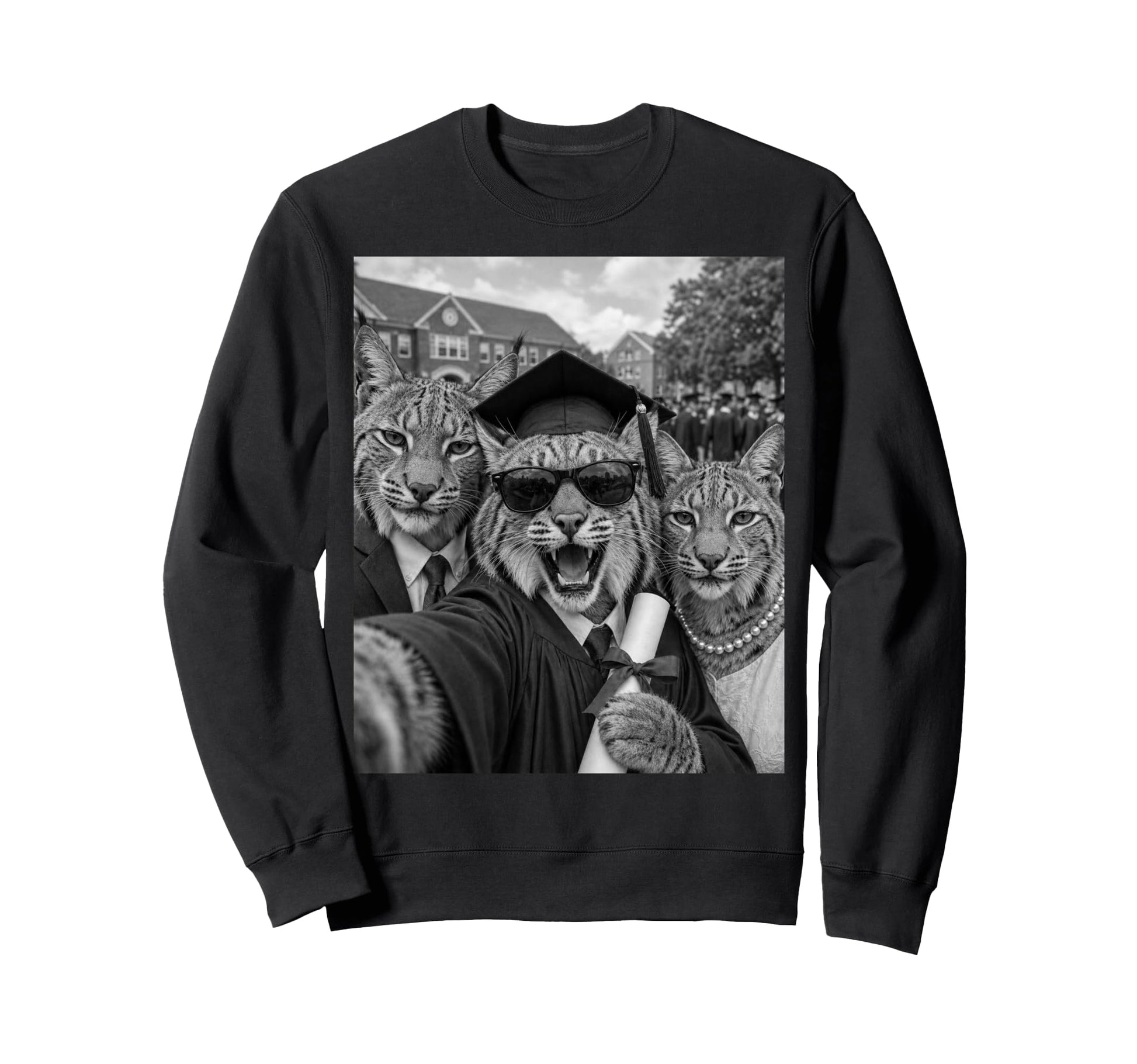 Wildcats Graduation Selfie Sweatshirt - Casual Everyday Wear for Adults - T-Shirt, Sweatshirt, Hoodie
