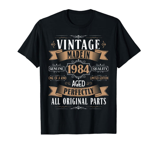 41St Birthday Born 1984 41 Years T-Shirt - Aesthetic Graphic for Adults - T-Shirt, Sweatshirt, Hoodie