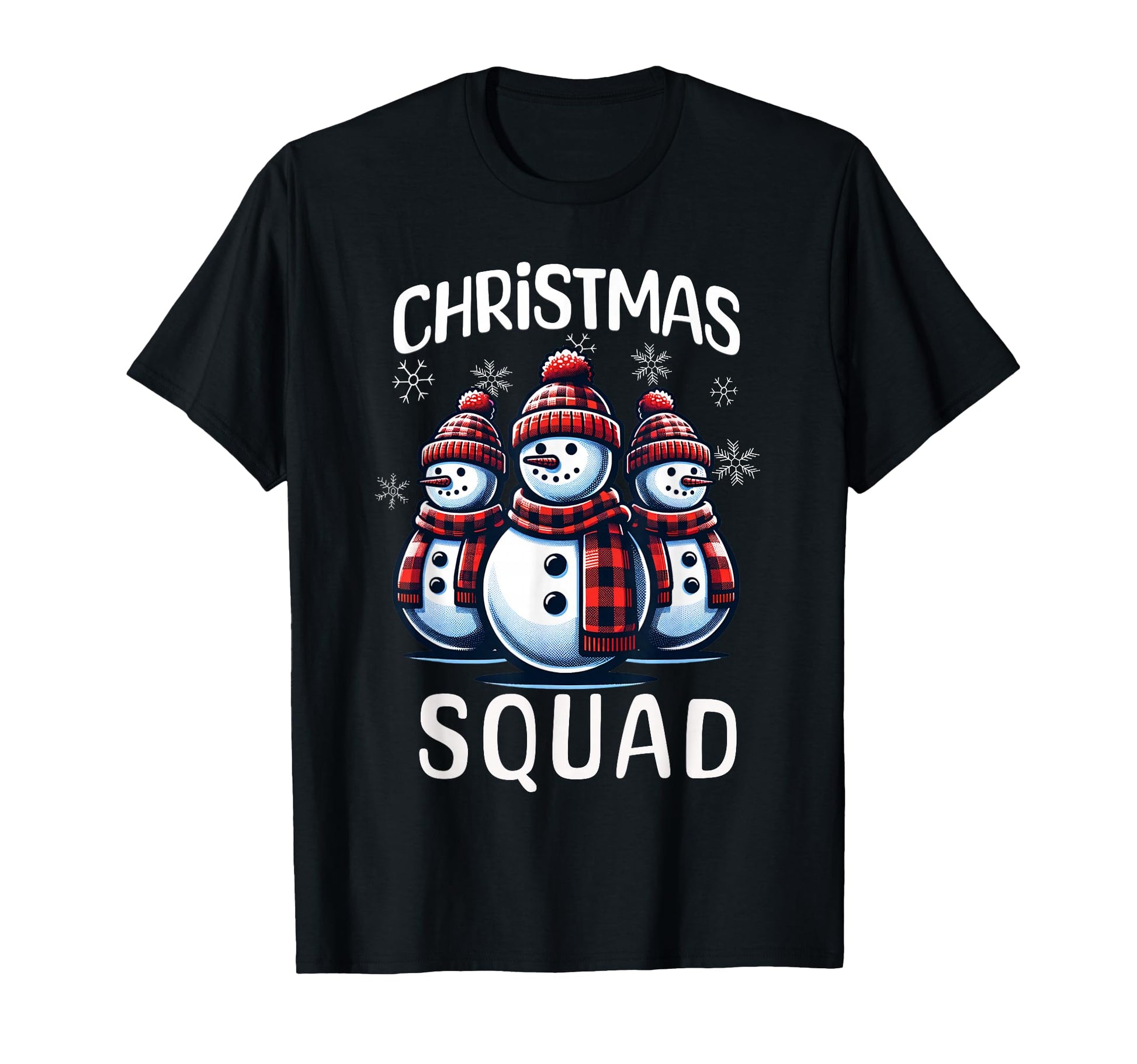 Snowman Family Group Matching Squad T-Shirt - Streetwear Style for Adults - T-Shirt, Sweatshirt, Hoodie