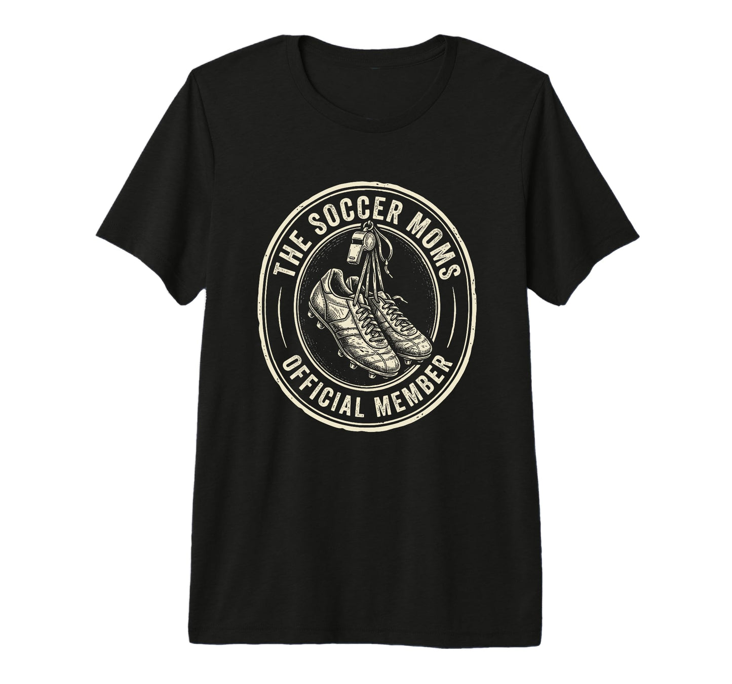 Soccer Moms Member Team Mom Tri T-Shirt - Casual Everyday Wear for Adults - T-Shirt, Sweatshirt, Hoodie