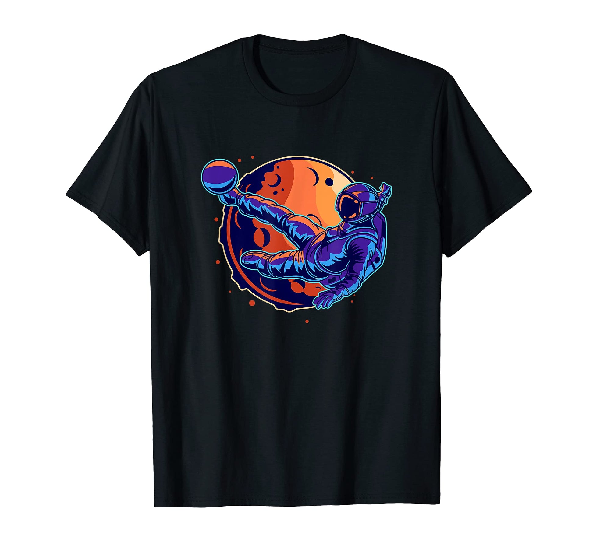 Astronaut Soccer Player Space Mars Planet T-Shirt - Trendy Graphic Unisex - T-Shirt, Sweatshirt, Hoodie