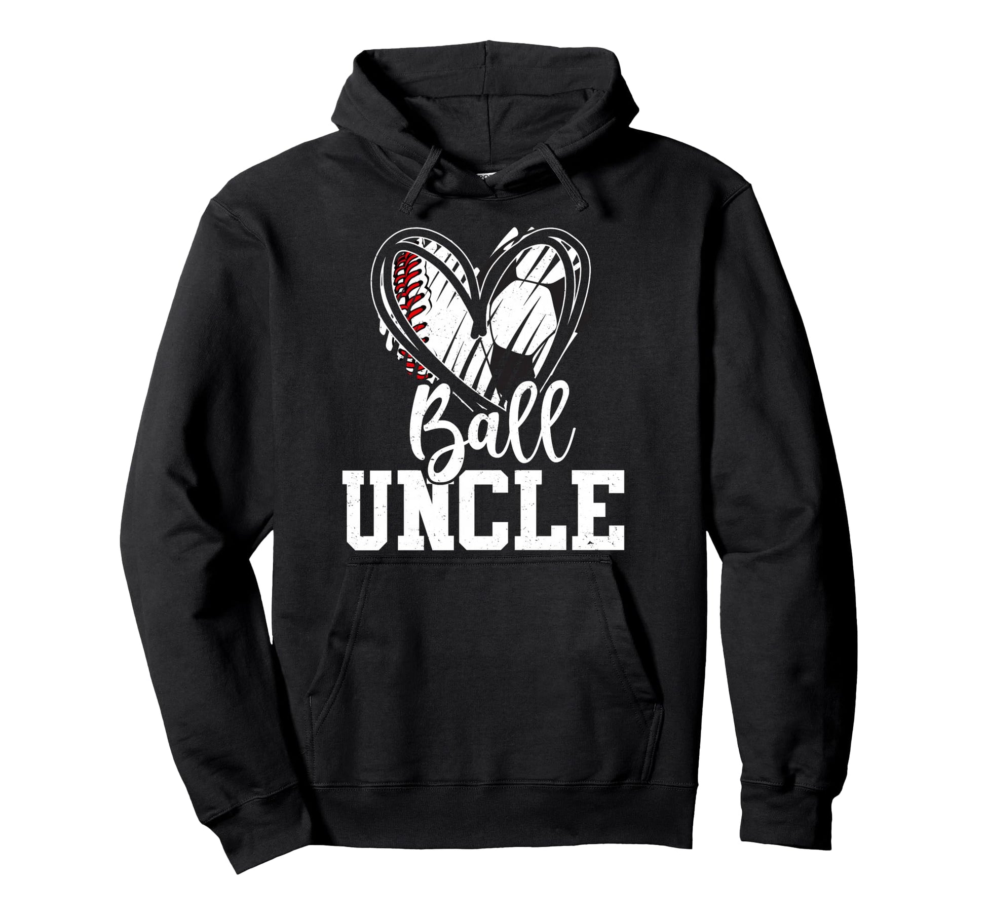 Ball Uncle Baseball Soccer Uncle Hoodie - Graphic Print Unisex - T-Shirt, Sweatshirt, Hoodie