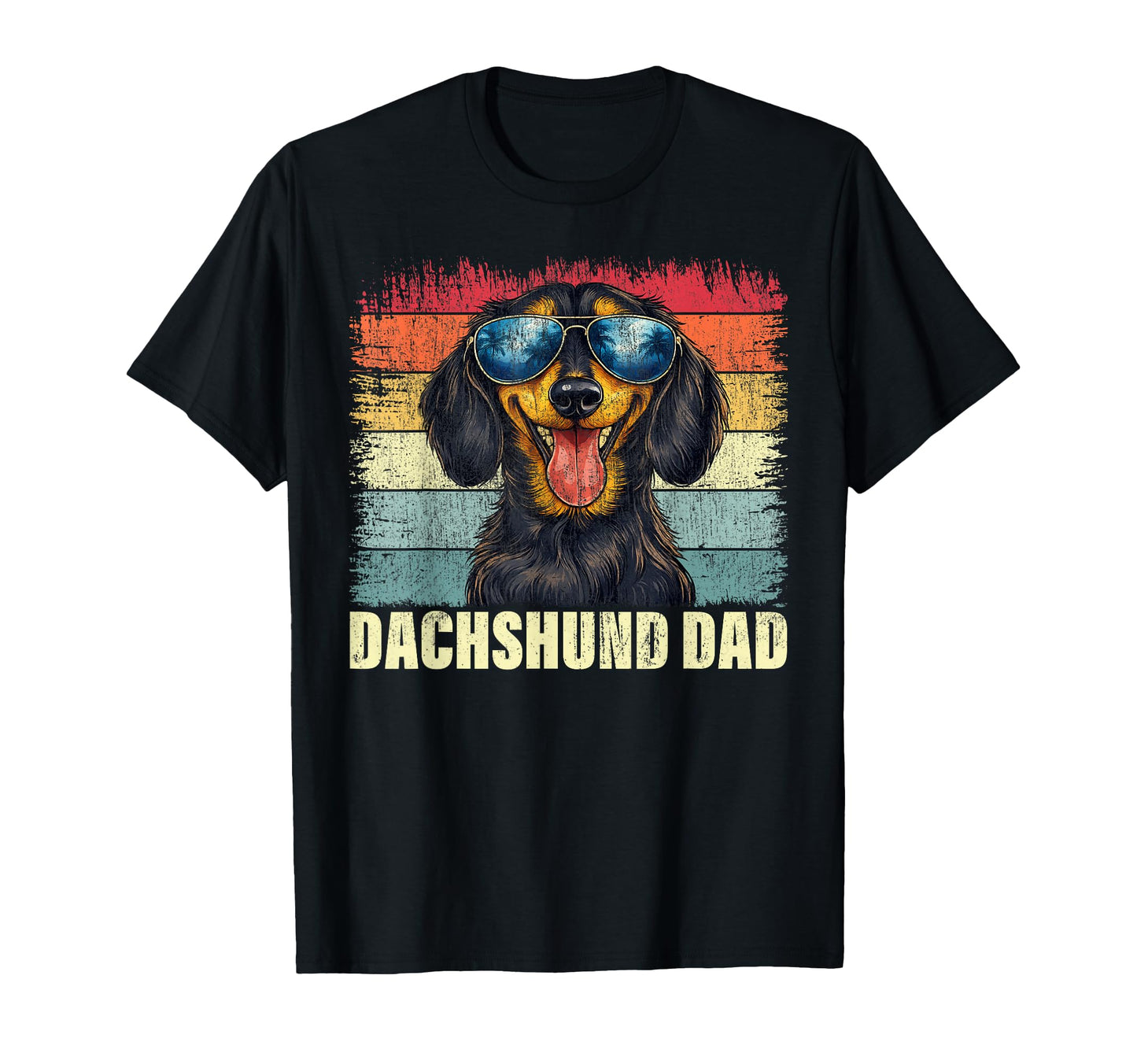 Dachshund Dad Fathers Day Wiener Dog T-Shirt - Unique Graphic for Adults - T-Shirt, Sweatshirt, Hoodie