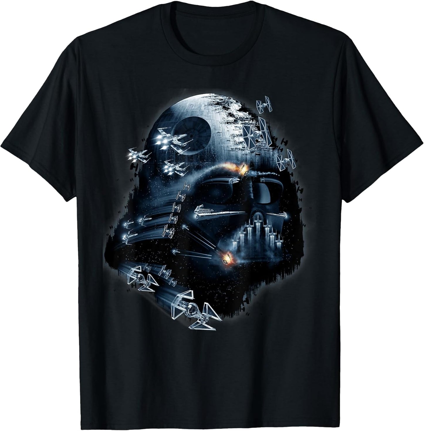 Darth Vader Helmet Collage Graphic T-Shirt T-Shirt Unisex T-shirt, Sweatshirt, Hoodie, Long Sleeve Tee - T-Shirt, Sweatshirt, Hoodie