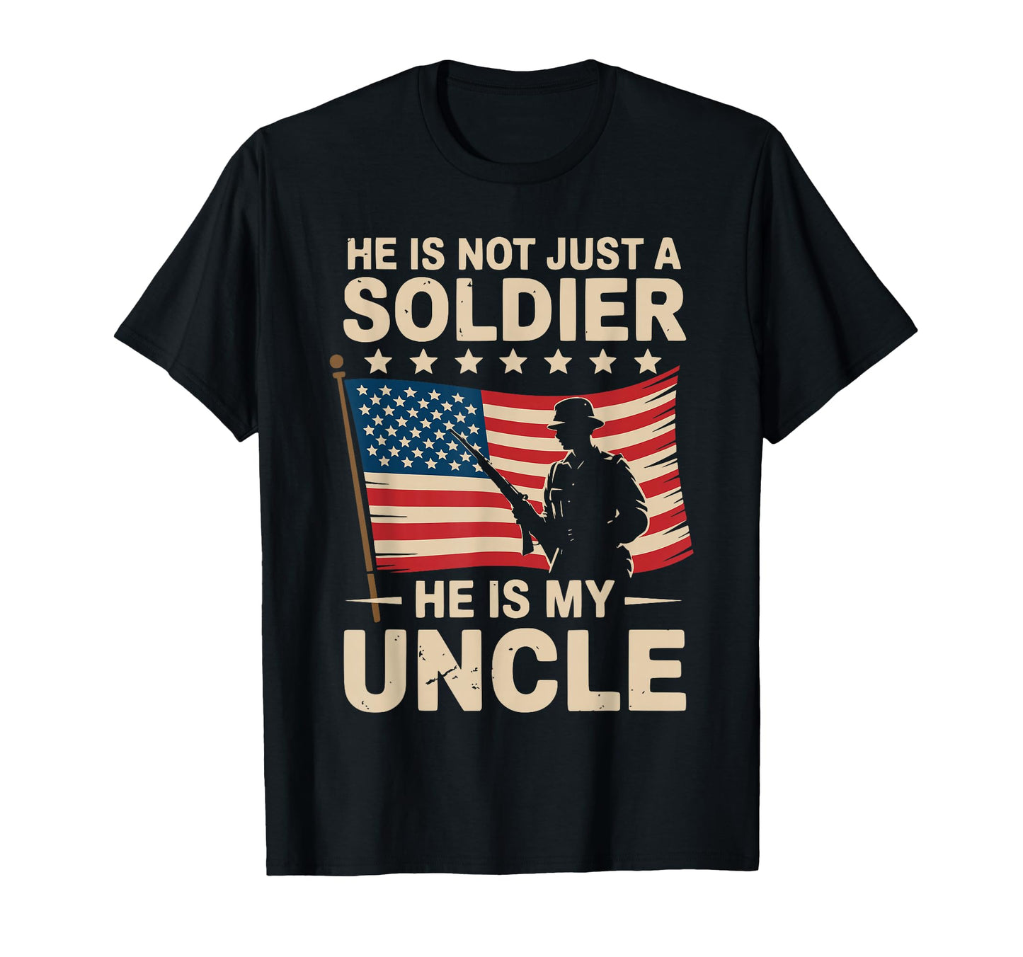 My Uncle Is Soldier Hero Proud Army Nephew T-Shirt - Trendy Graphic Unisex - T-Shirt, Sweatshirt, Hoodie