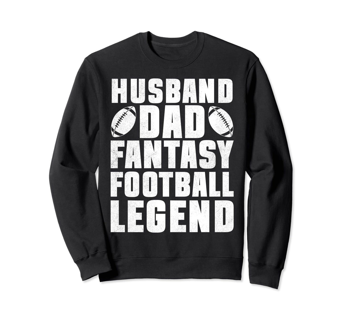 Husband Dad Fantasy Football Sweatshirt - Aesthetic Graphic Men Women - T-Shirt, Sweatshirt, Hoodie
