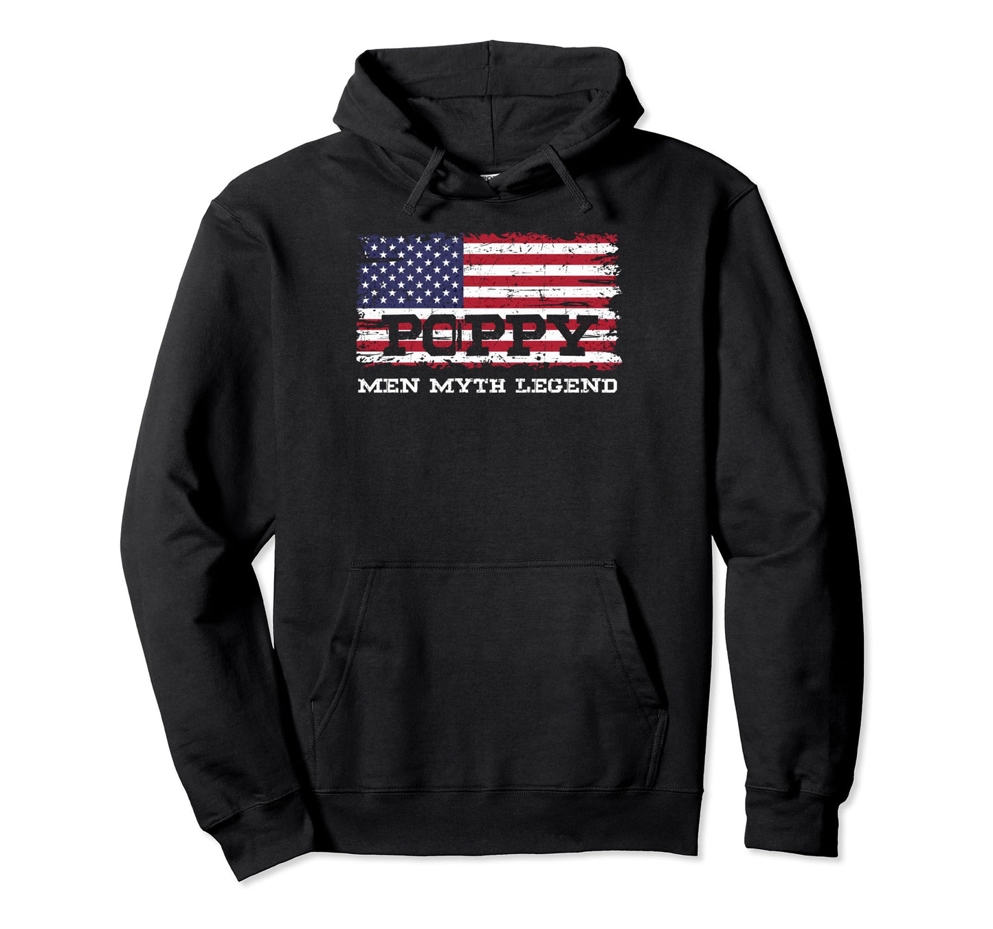 Poppy Myth Legend Fathers Day Funny Hoodie - Minimalist Print for Adults - T-Shirt, Sweatshirt, Hoodie
