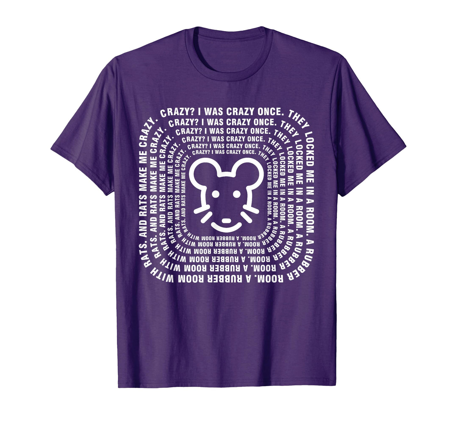 Funny Meme Rats Make Me Crazy I Was T-Shirt - Graphic Print for Adults - T-Shirt, Sweatshirt, Hoodie