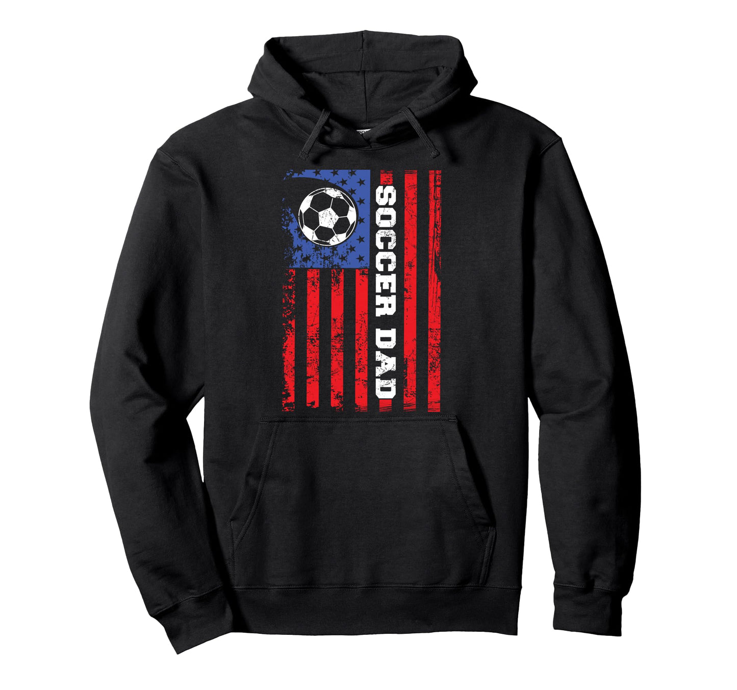Soccer Dad Usa Flag All American Hoodie - Fun Novelty Design Men Women - T-Shirt, Sweatshirt, Hoodie