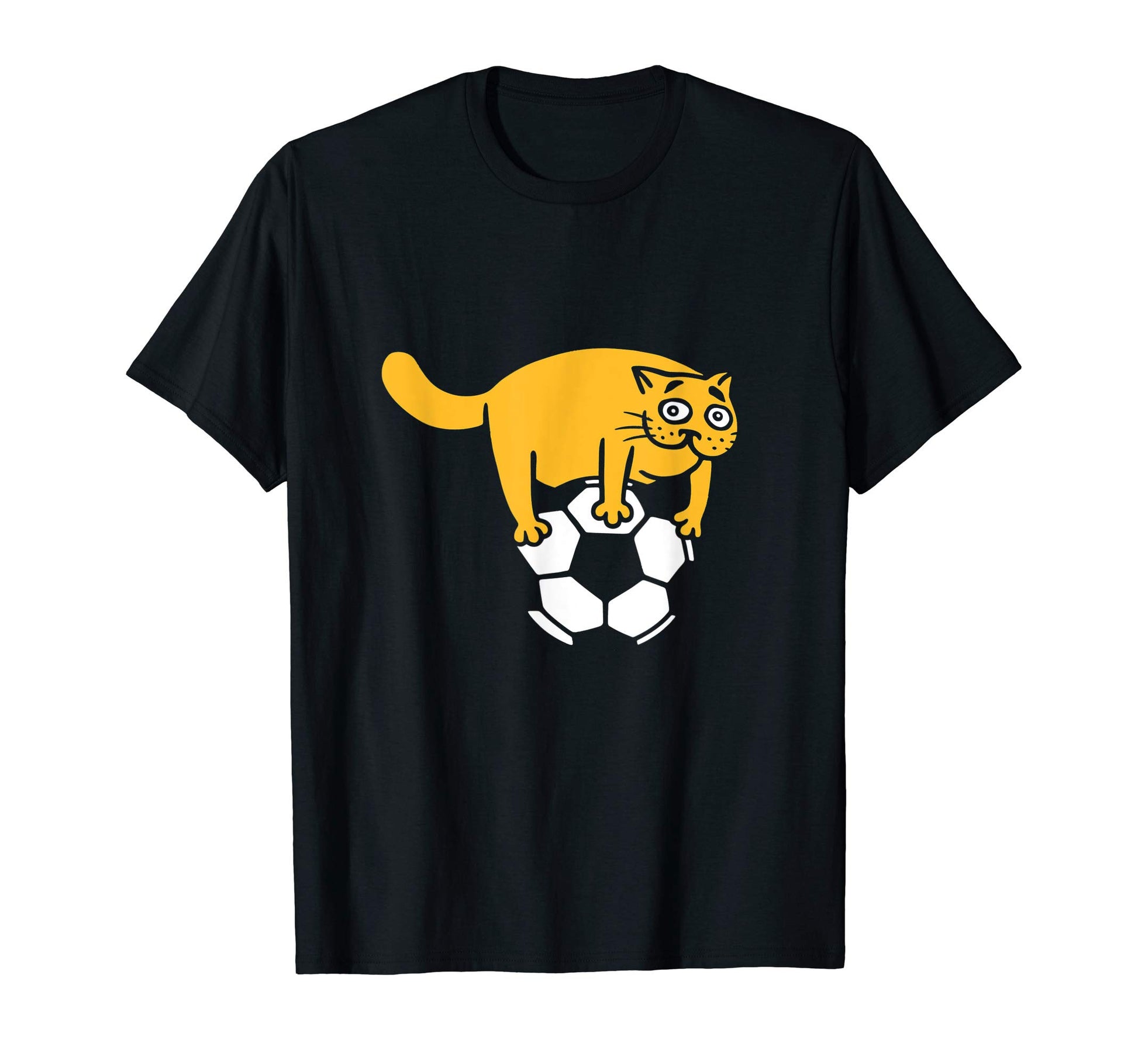 Cat Soccer Ball Funny Fur Mom T-Shirt - Casual Everyday Wear for Adults - T-Shirt, Sweatshirt, Hoodie