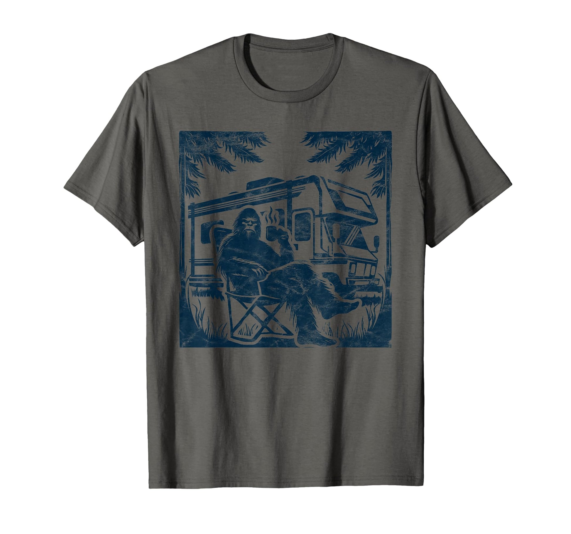 Bigfoot Rv Motorhome Camping Sasquatch T-Shirt - Novelty Apparel Unisex - T-Shirt, Sweatshirt, Hoodie