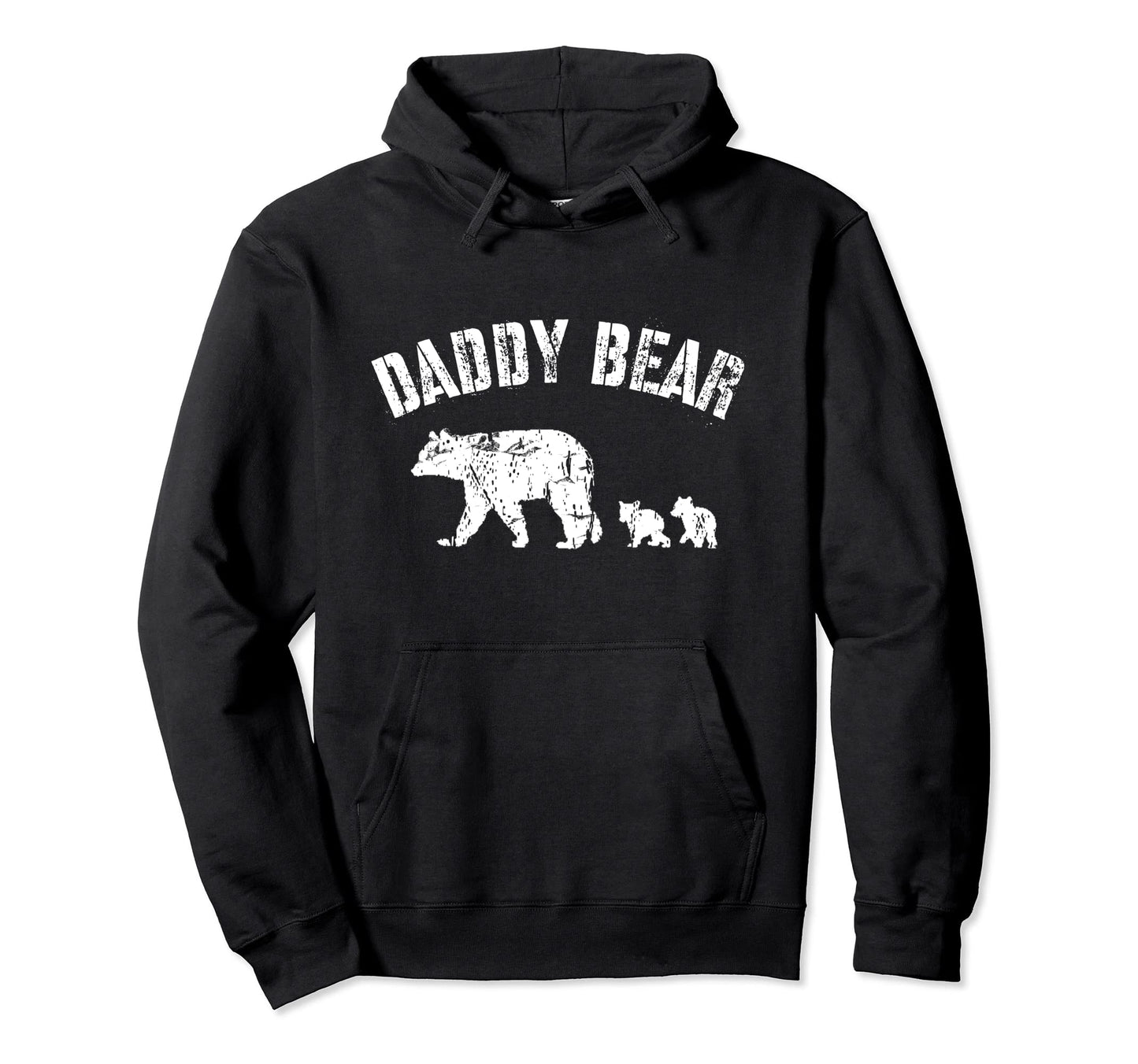 Daddy Bear 2 Two Cubs Dad Fun Father Hoodie - Custom Art Print for Adults - T-Shirt, Sweatshirt, Hoodie