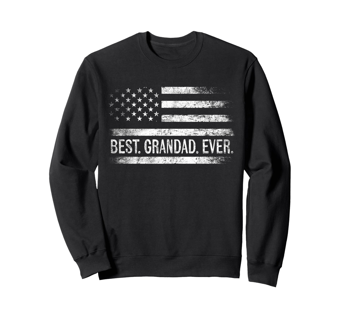Best Grandad Ever American Flag Gifts Sweatshirt - Custom Art Print Unisex - T-Shirt, Sweatshirt, Hoodie