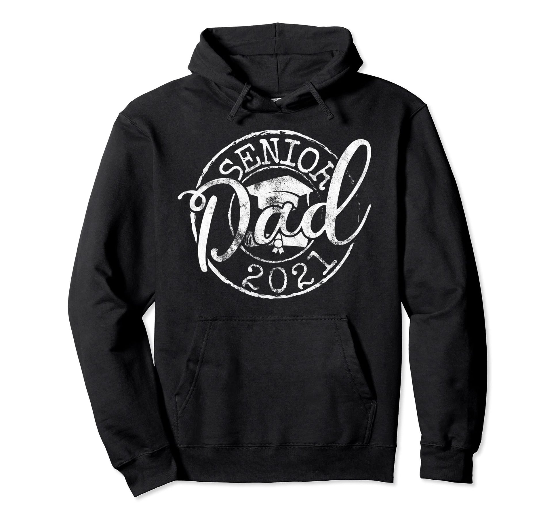 Senior Dad 2021 Proud Mom Graduate Stamp Hoodie - Unique Graphic Men Women - T-Shirt, Sweatshirt, Hoodie