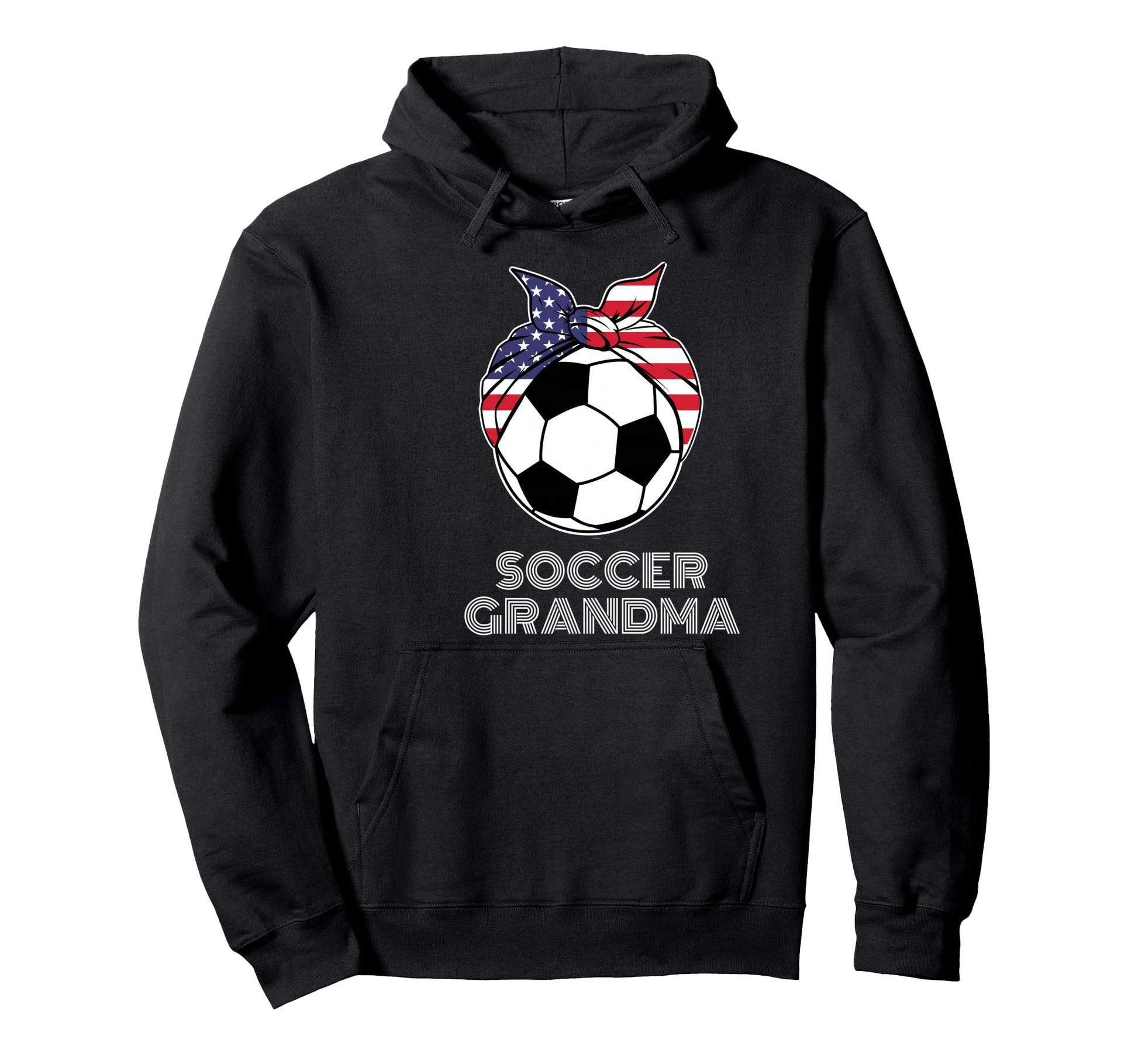 Bandana Soccer Ball Grandmother Hoodie - Casual Everyday Wear for Adults - T-Shirt, Sweatshirt, Hoodie