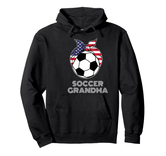 Bandana Soccer Ball Grandmother Hoodie - Casual Everyday Wear for Adults - T-Shirt, Sweatshirt, Hoodie