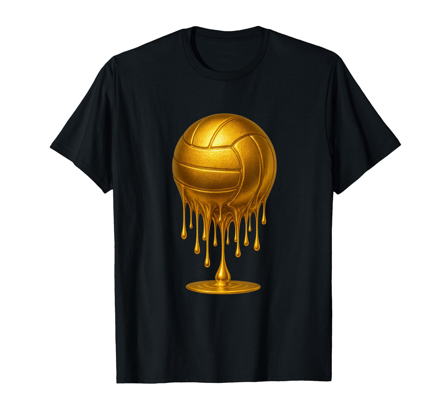 Dripping Gold Drip Volleyball Game Day T-Shirt - Streetwear Style Unisex - T-Shirt, Sweatshirt, Hoodie