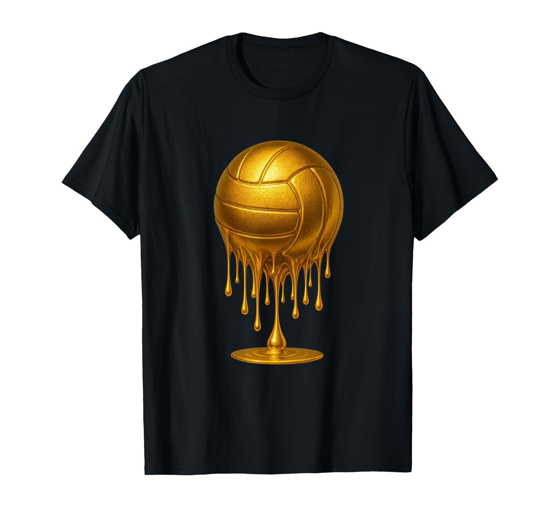 Dripping Gold Drip Volleyball Game Day T-Shirt - Streetwear Style Unisex - T-Shirt, Sweatshirt, Hoodie
