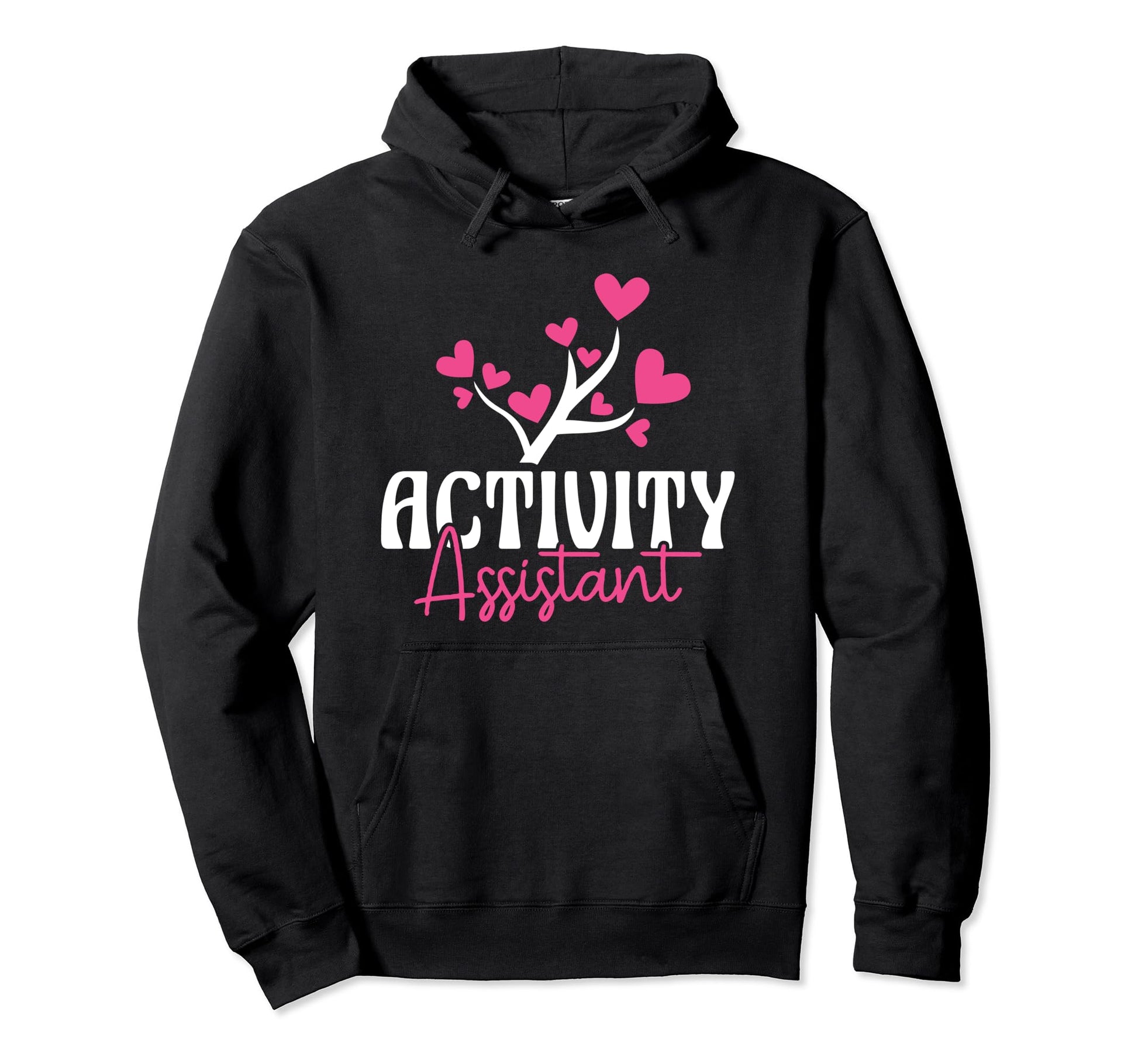 Activity Assistant Appreciation Heart Hoodie - Unique Graphic Unisex - T-Shirt, Sweatshirt, Hoodie