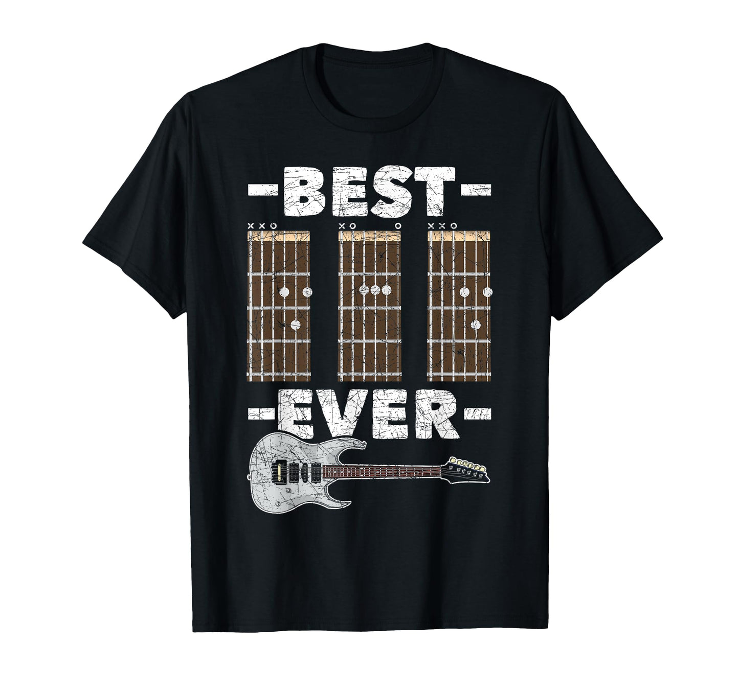 Best Dad Ever Funny Guitarist Daddy T-Shirt - Casual Everyday Wear Unisex - T-Shirt, Sweatshirt, Hoodie
