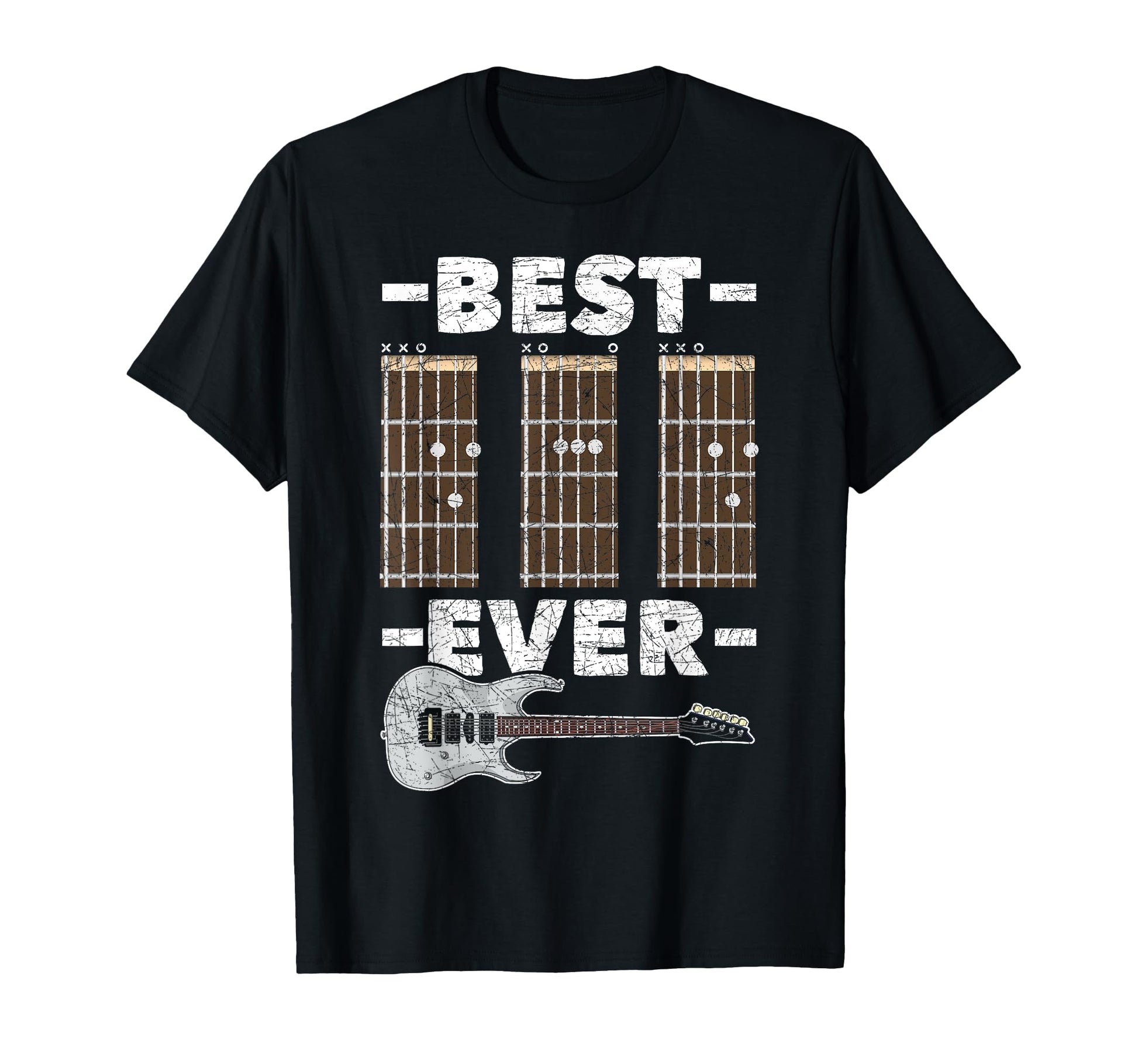 Best Dad Ever Funny Guitarist Daddy T-Shirt - Casual Everyday Wear Unisex - T-Shirt, Sweatshirt, Hoodie