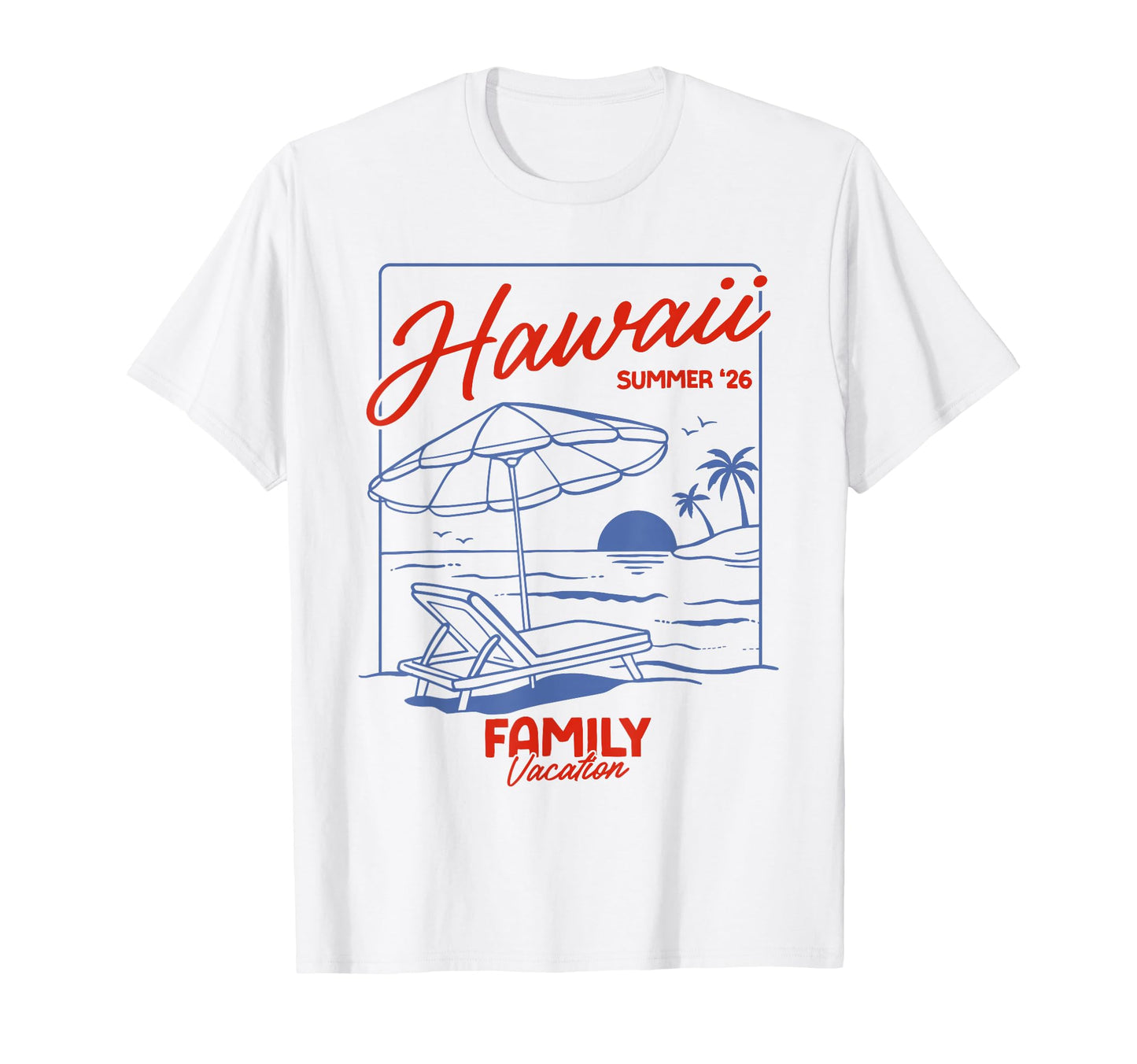 Hawaii Summer 26 Family Matching Beach T-Shirt - Graphic Print for Adults - T-Shirt, Sweatshirt, Hoodie