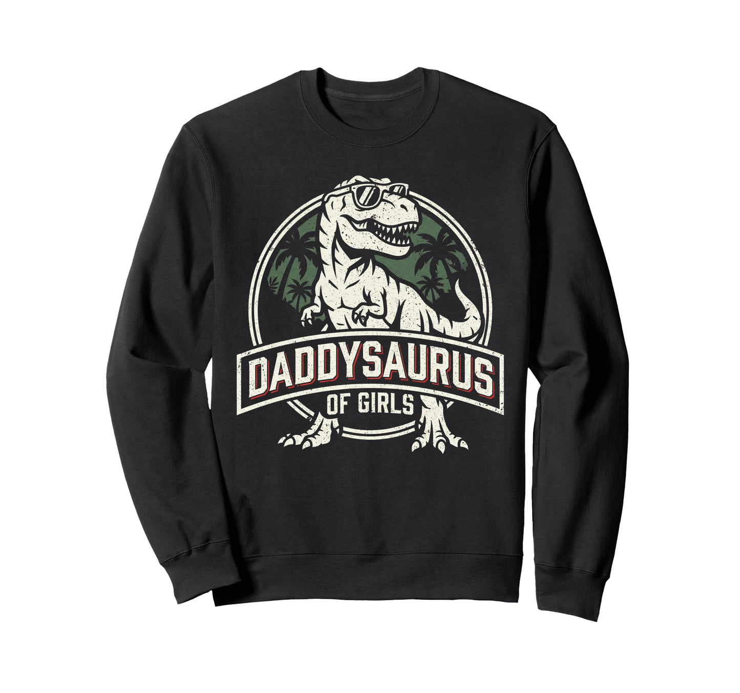 Daddysaurus T Rex Dinosaur Daddy Saurus Sweatshirt - Graphic Print Unisex - T-Shirt, Sweatshirt, Hoodie