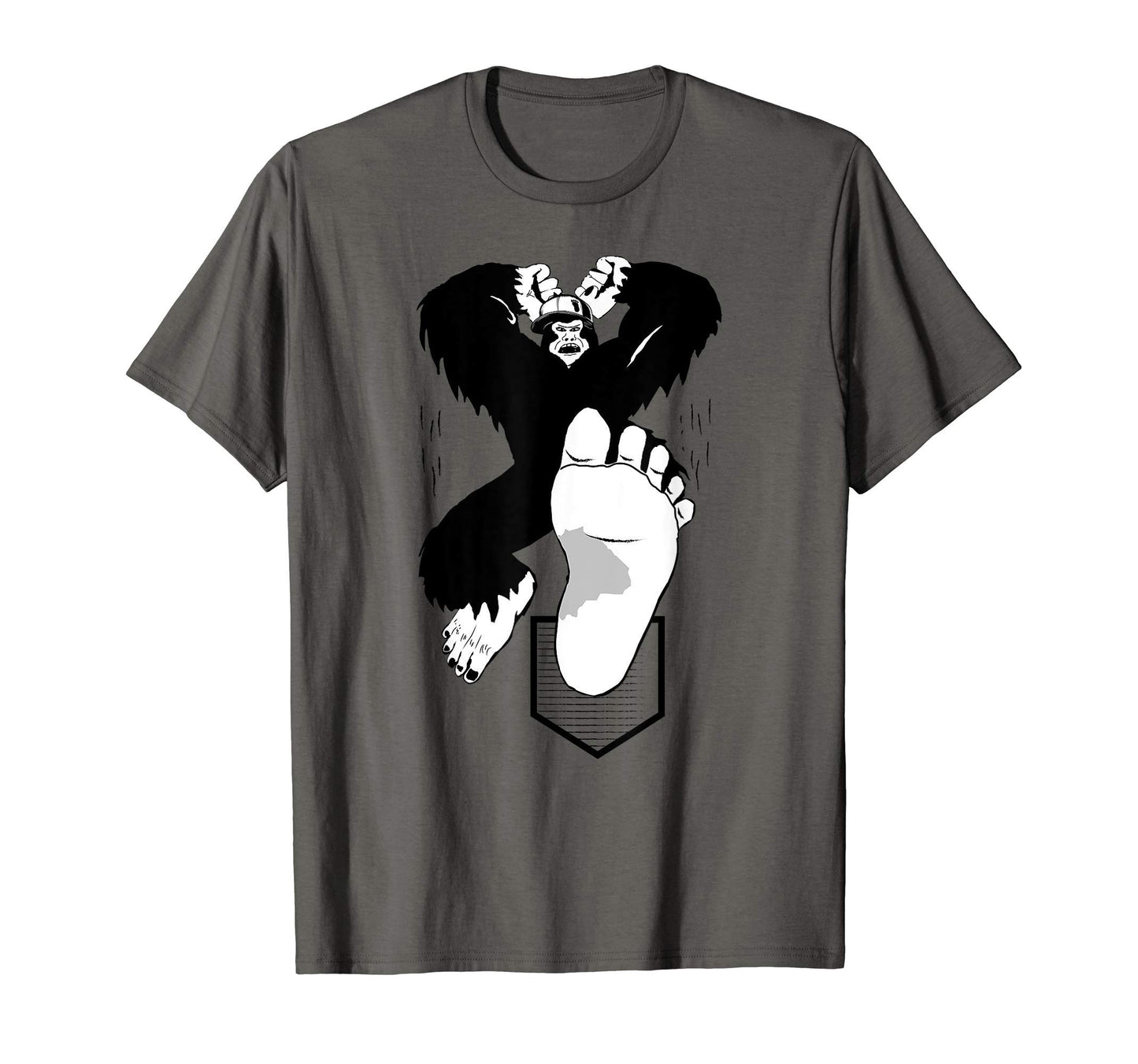 Bigfoot Baseball Player Funny T-Shirt - Casual Everyday Wear Unisex - T-Shirt, Sweatshirt, Hoodie