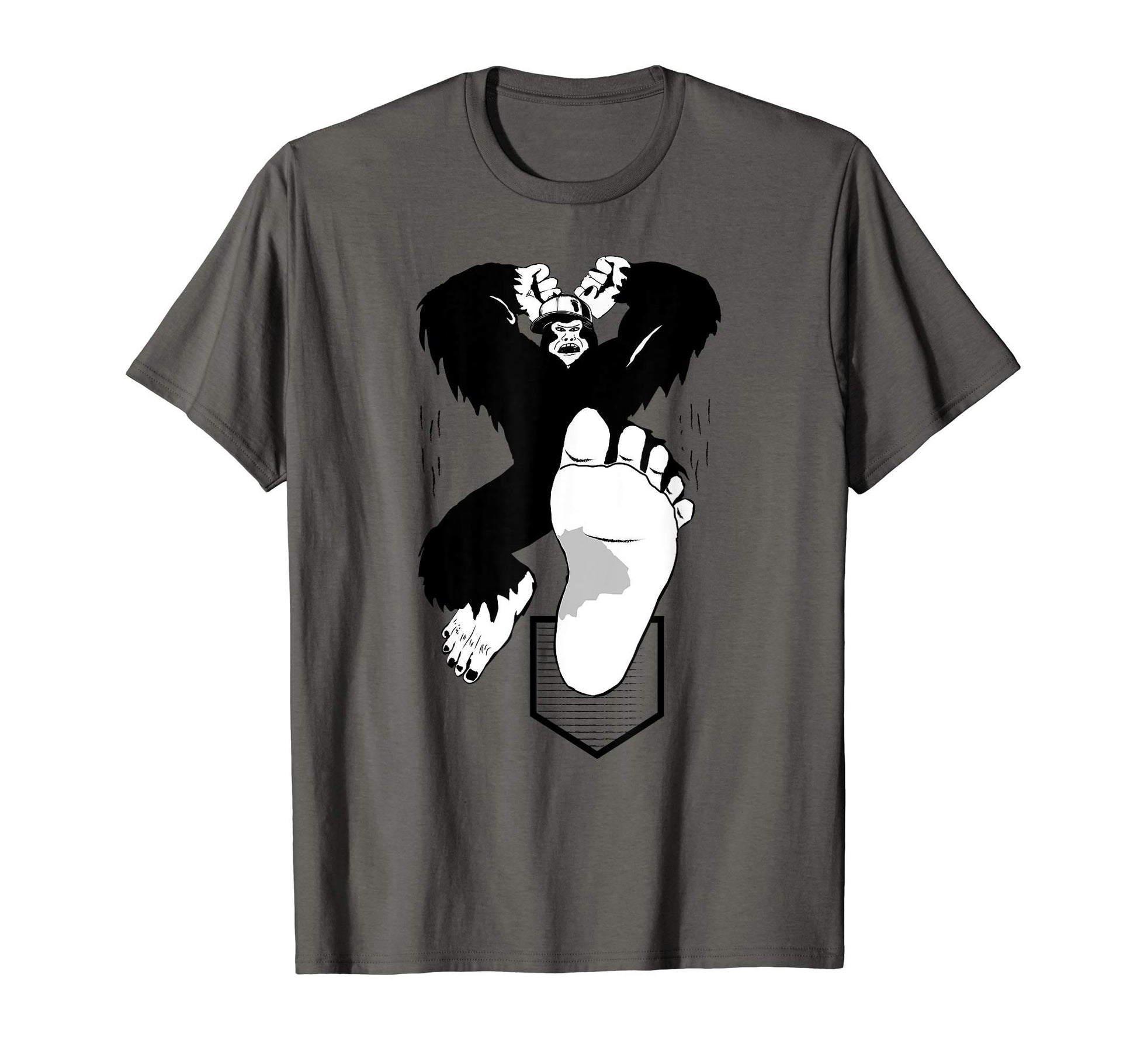 Bigfoot Baseball Player Funny T-Shirt - Casual Everyday Wear Unisex - T-Shirt, Sweatshirt, Hoodie