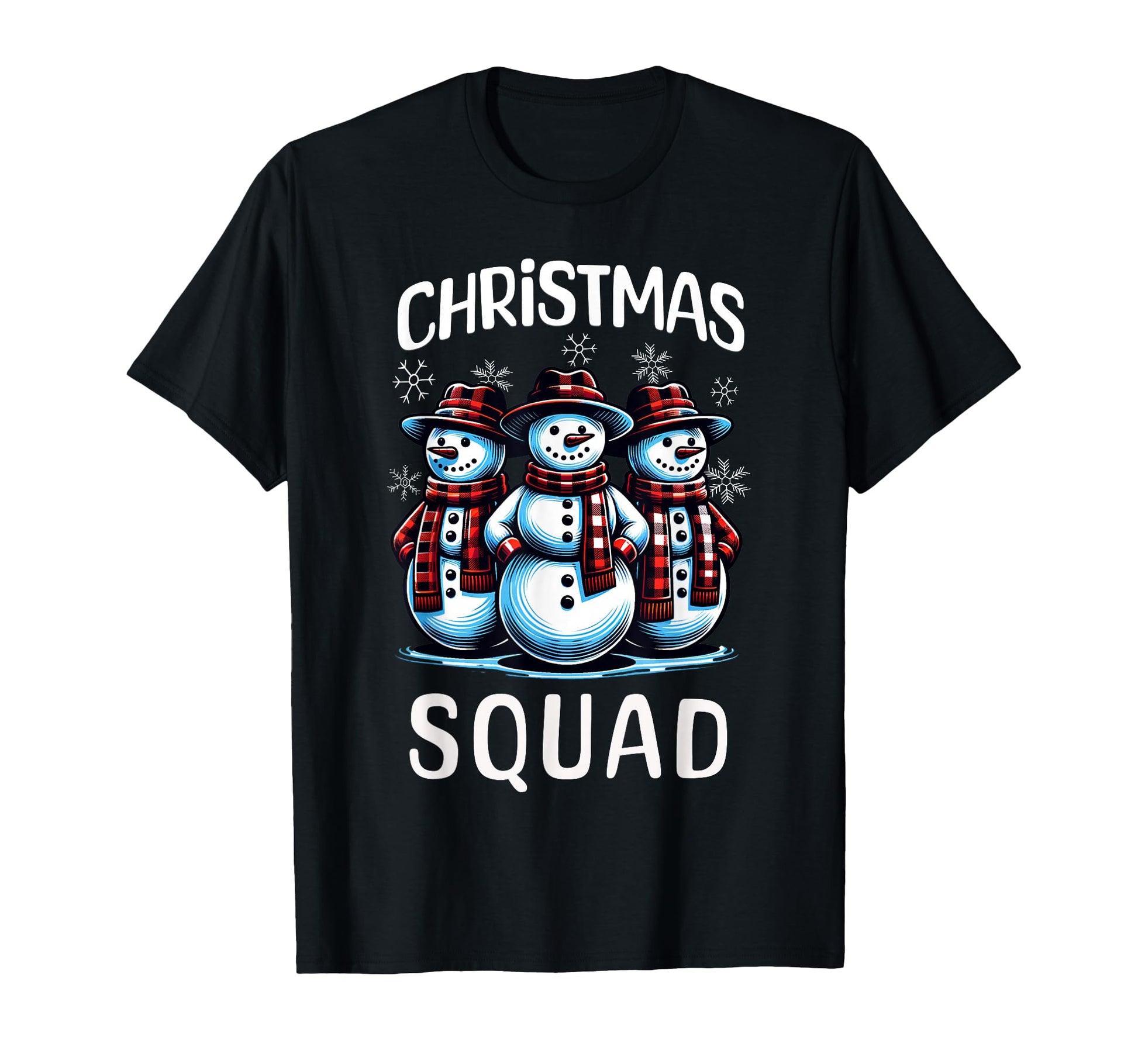 Snowman Family Group Matching Squad T-Shirt - Trendy Graphic for Adults - T-Shirt, Sweatshirt, Hoodie