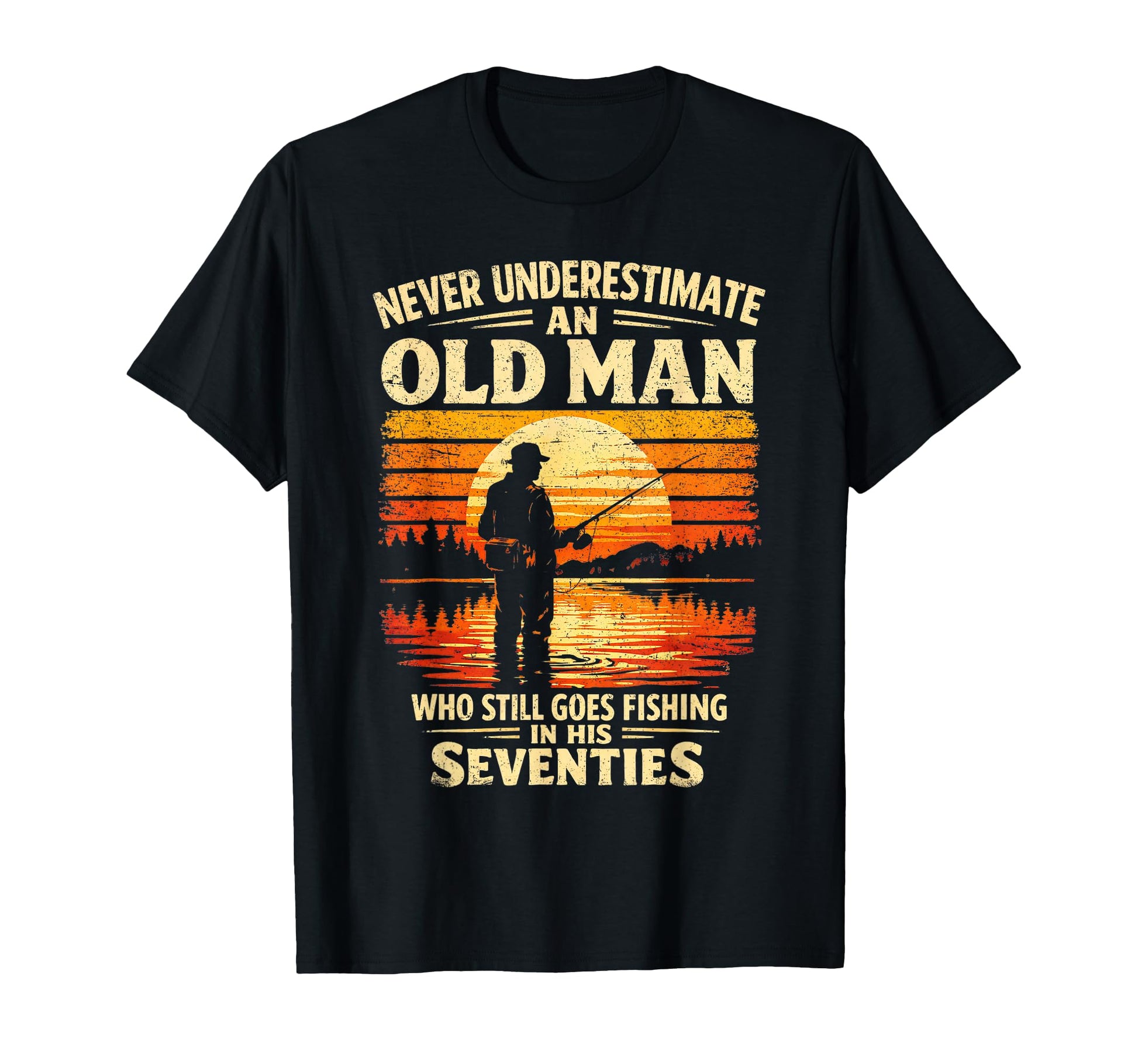 Never Underestimate Old Who Goes T-Shirt - Aesthetic Graphic for Adults - T-Shirt, Sweatshirt, Hoodie