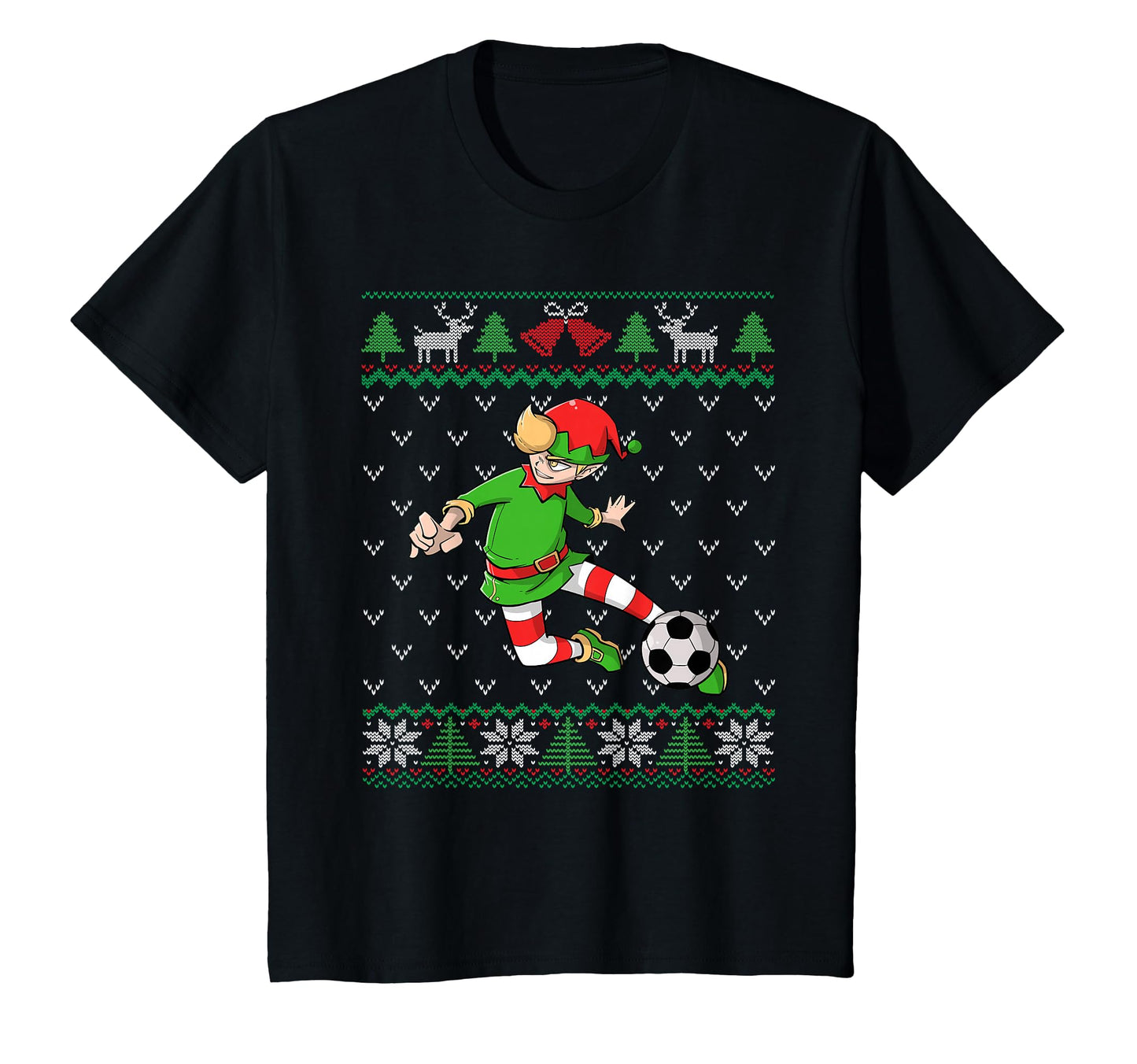 Soccer Player Elf Ugly Soccer T-Shirt - Custom Art Print Unisex - T-Shirt, Sweatshirt, Hoodie