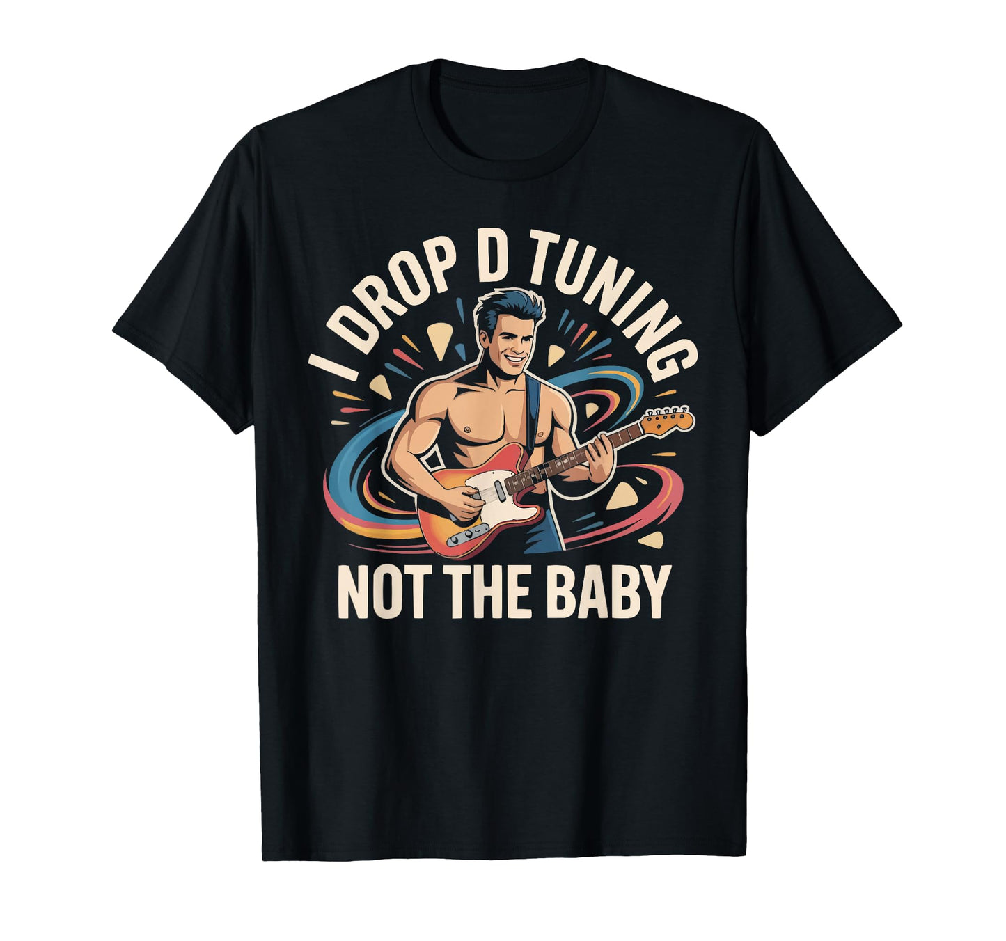 Guitarist Dad Guitar Player Daddy Musician T-Shirt - Trendy Graphic Unisex - T-Shirt, Sweatshirt, Hoodie