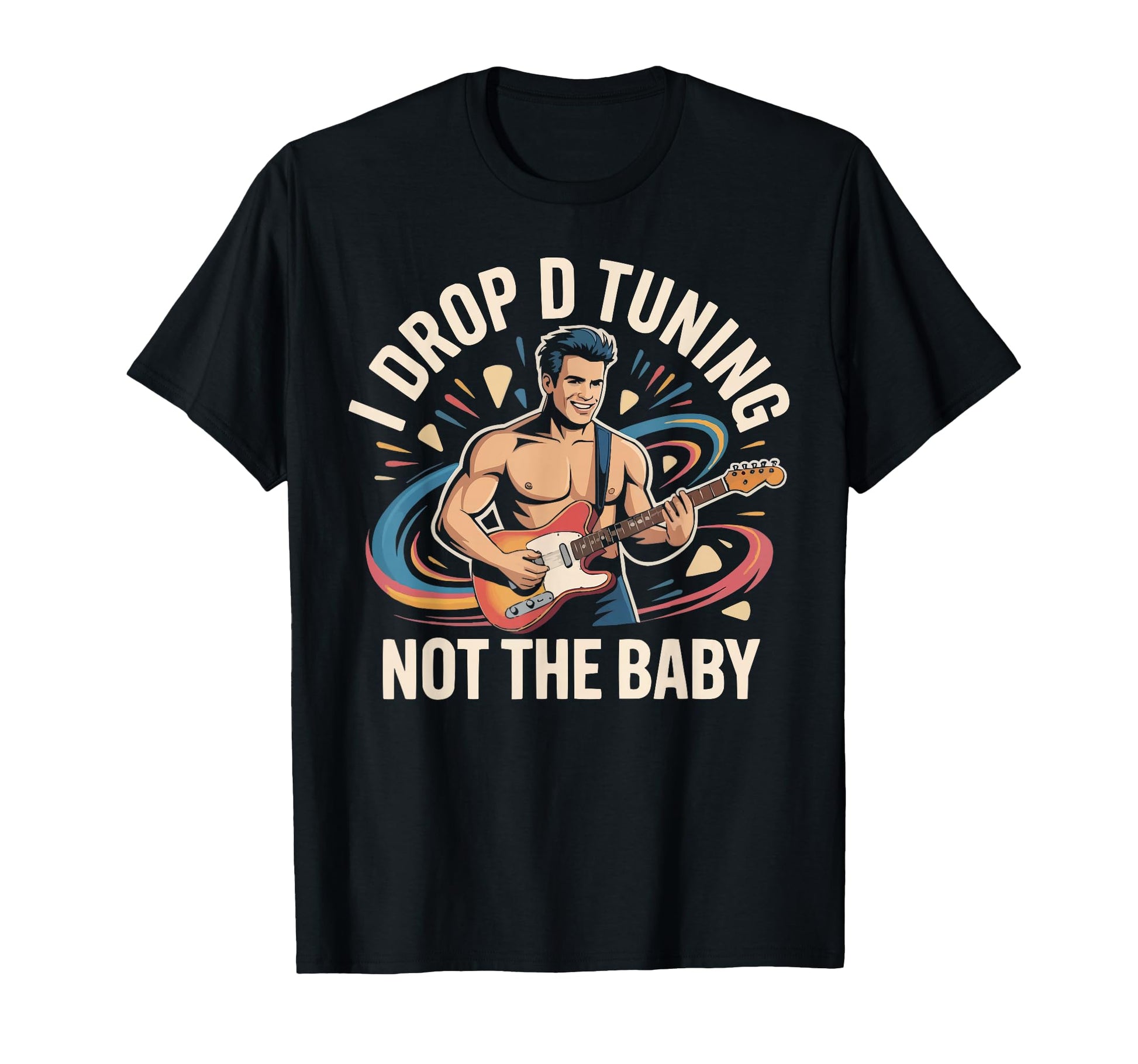 Guitarist Dad Guitar Player Daddy Musician T-Shirt - Trendy Graphic Unisex - T-Shirt, Sweatshirt, Hoodie