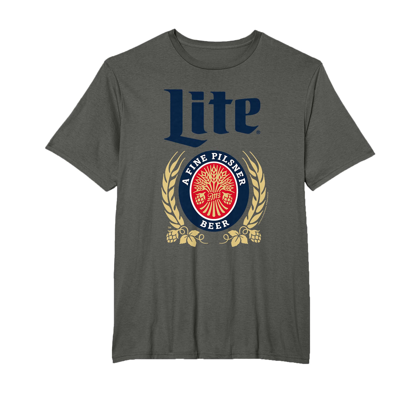 Miller Lite Fine Pilsner Logo T-Shirt - Novelty Apparel for Adults - T-Shirt, Sweatshirt, Hoodie