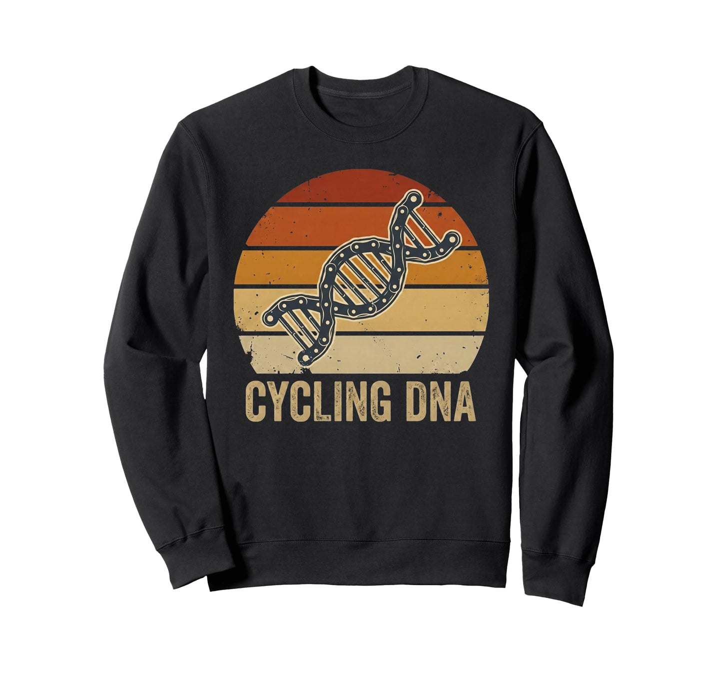 Cycling Dna Funny Bike Chain Sunset Sweatshirt - Novelty Apparel Men Women - T-Shirt, Sweatshirt, Hoodie