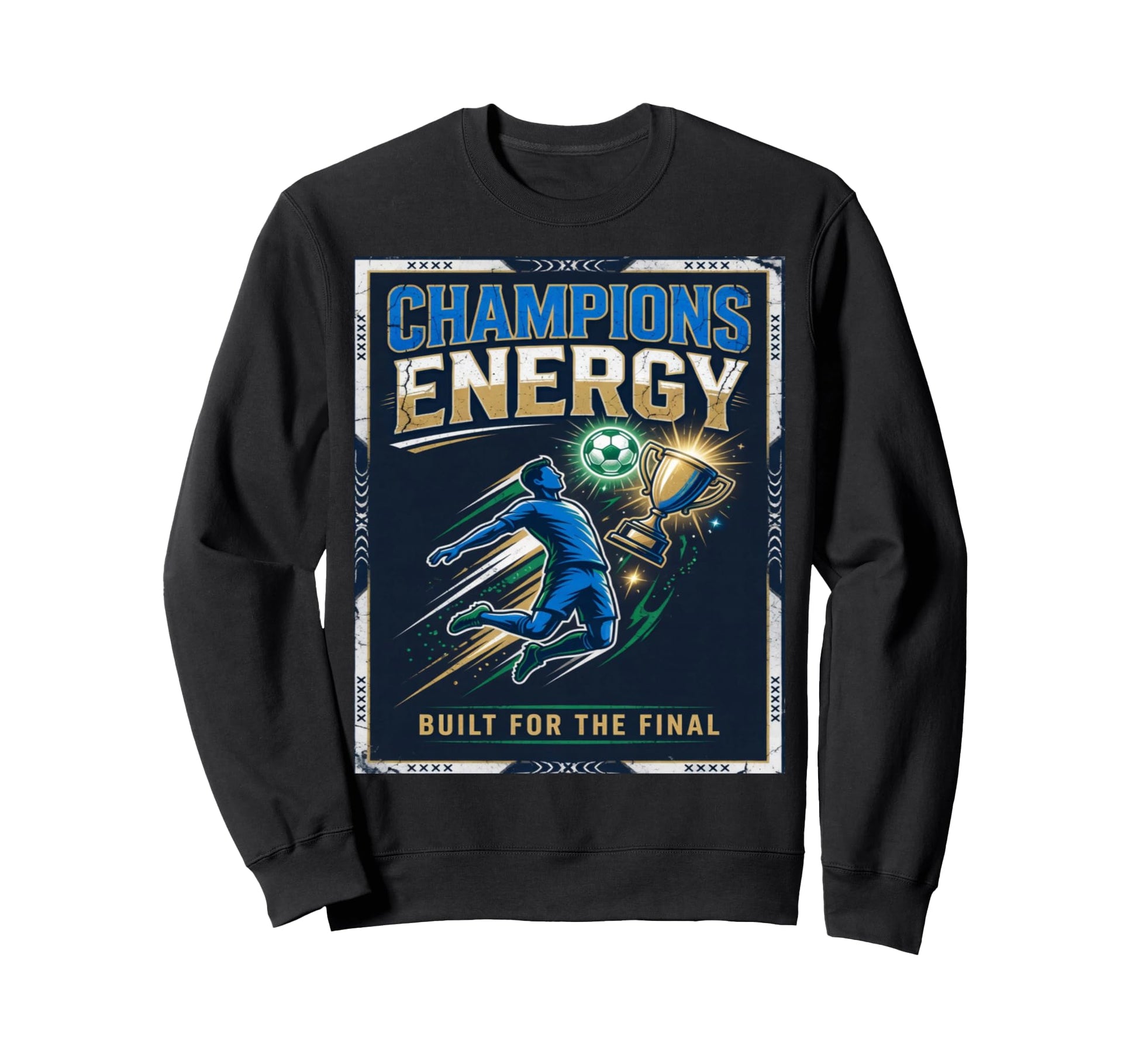 Jfootball Soccer Champions Sweatshirt - Aesthetic Graphic for Adults - T-Shirt, Sweatshirt, Hoodie