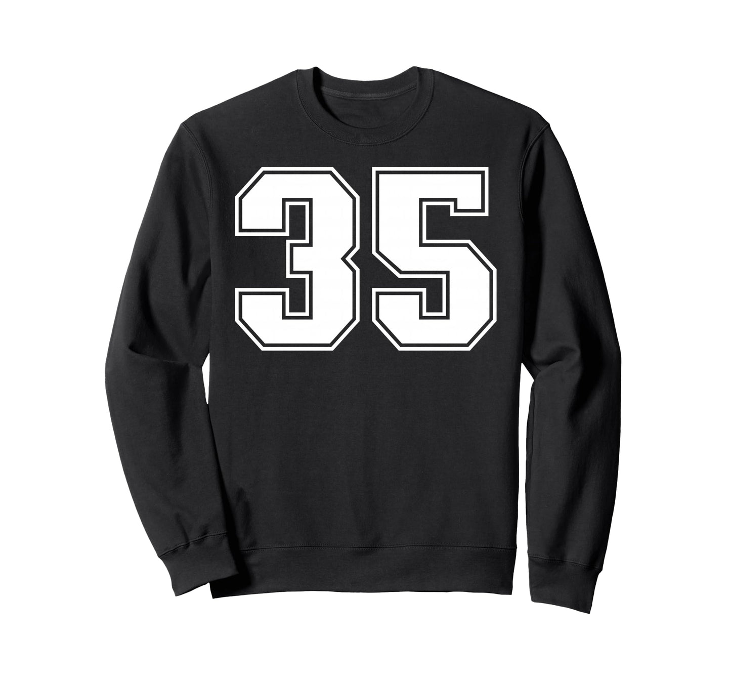 35 Number Thirty Five Team Sports Sweatshirt - Trendy Graphic Men Women - T-Shirt, Sweatshirt, Hoodie