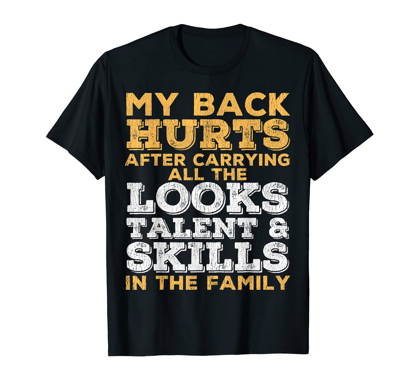 Funny My Back Hurts Dad Joke Family T-Shirt - Minimalist Print for Adults - T-Shirt, Sweatshirt, Hoodie