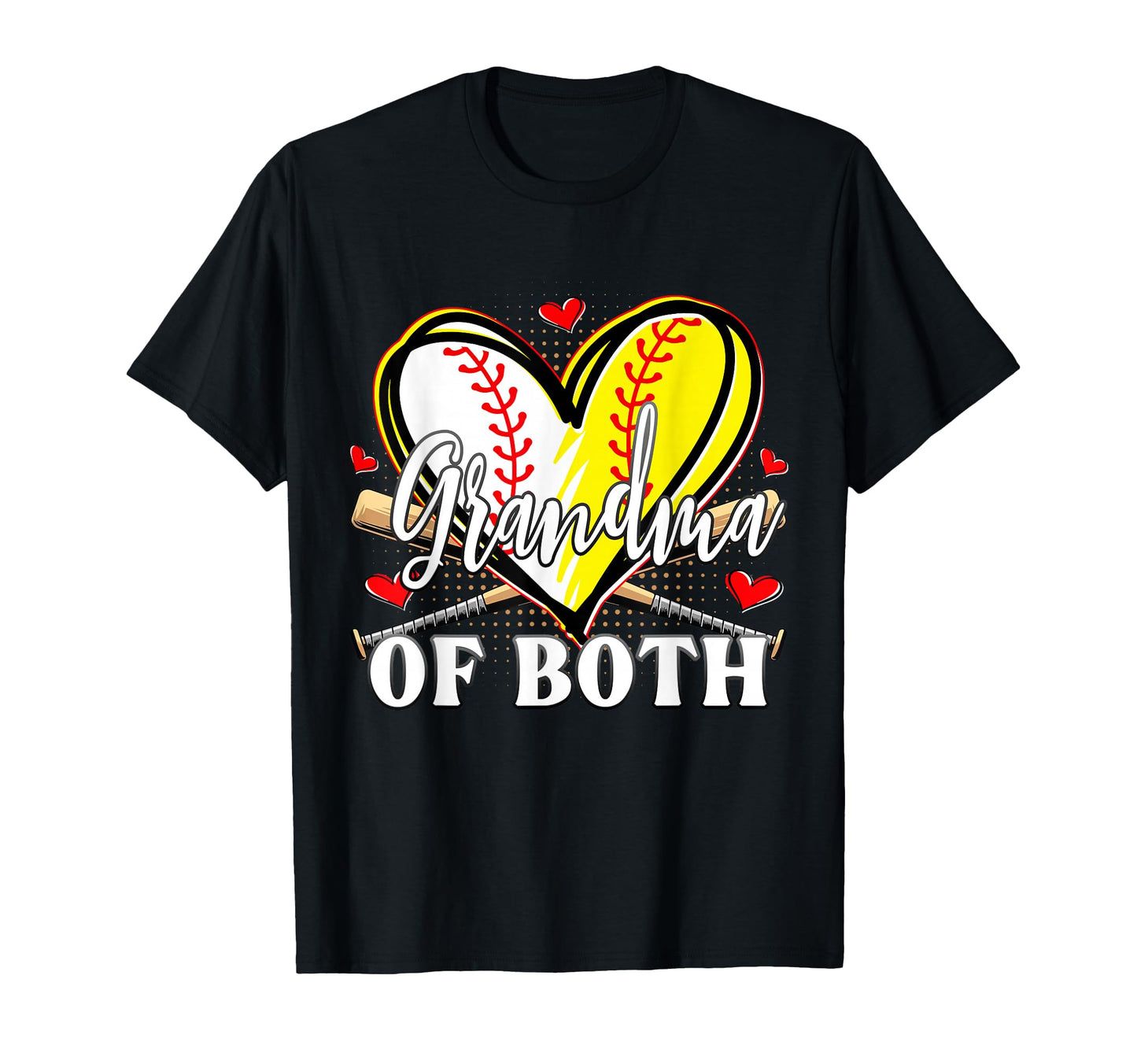 Grandma Both Baseball Softball Grandma T-Shirt - Streetwear Style Unisex - T-Shirt, Sweatshirt, Hoodie