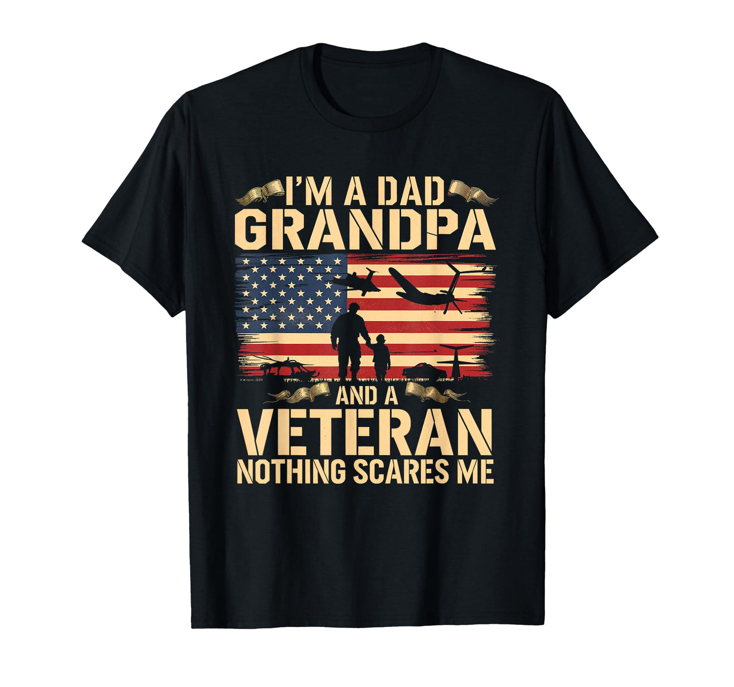 Im Dad Grandpa Veteran Family T-Shirt - Minimalist Print for Adults - T-Shirt, Sweatshirt, Hoodie