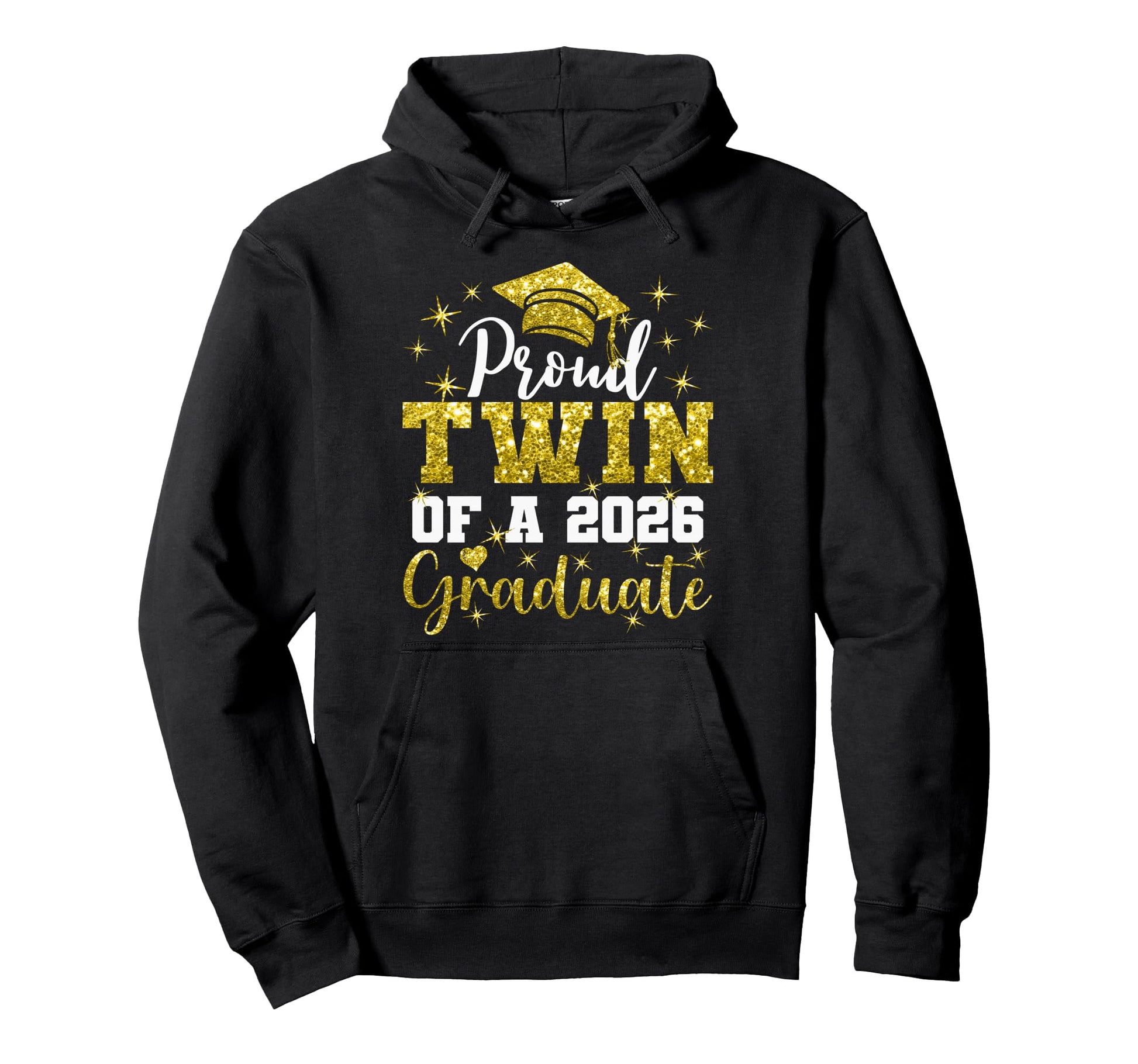 Super Proud Twin 2026 Graduate Senior Hoodie - Trendy Graphic Men Women - T-Shirt, Sweatshirt, Hoodie