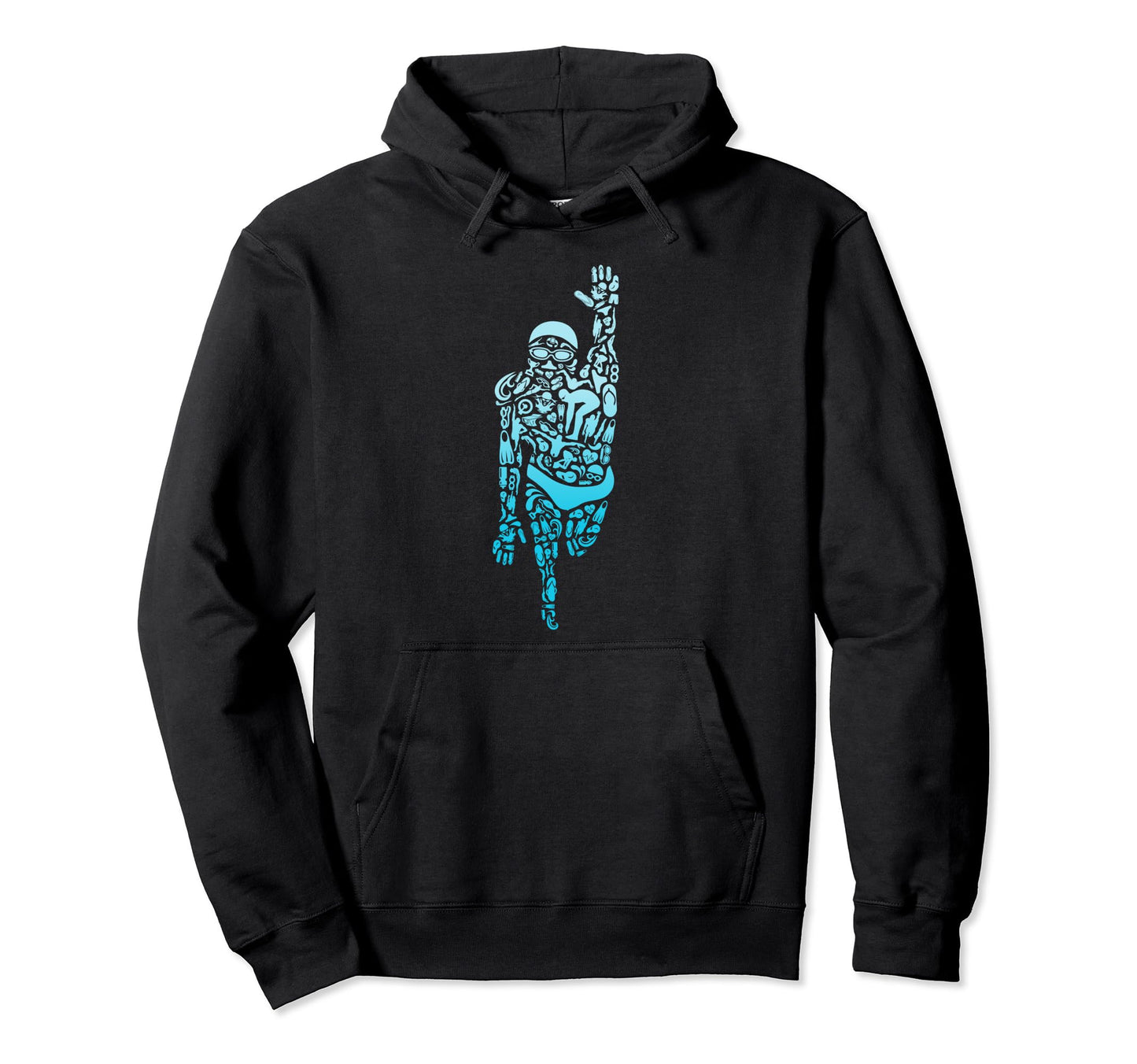 Swim Sport Swimmer Dad Competitive Hoodie - Unique Graphic Men Women - T-Shirt, Sweatshirt, Hoodie